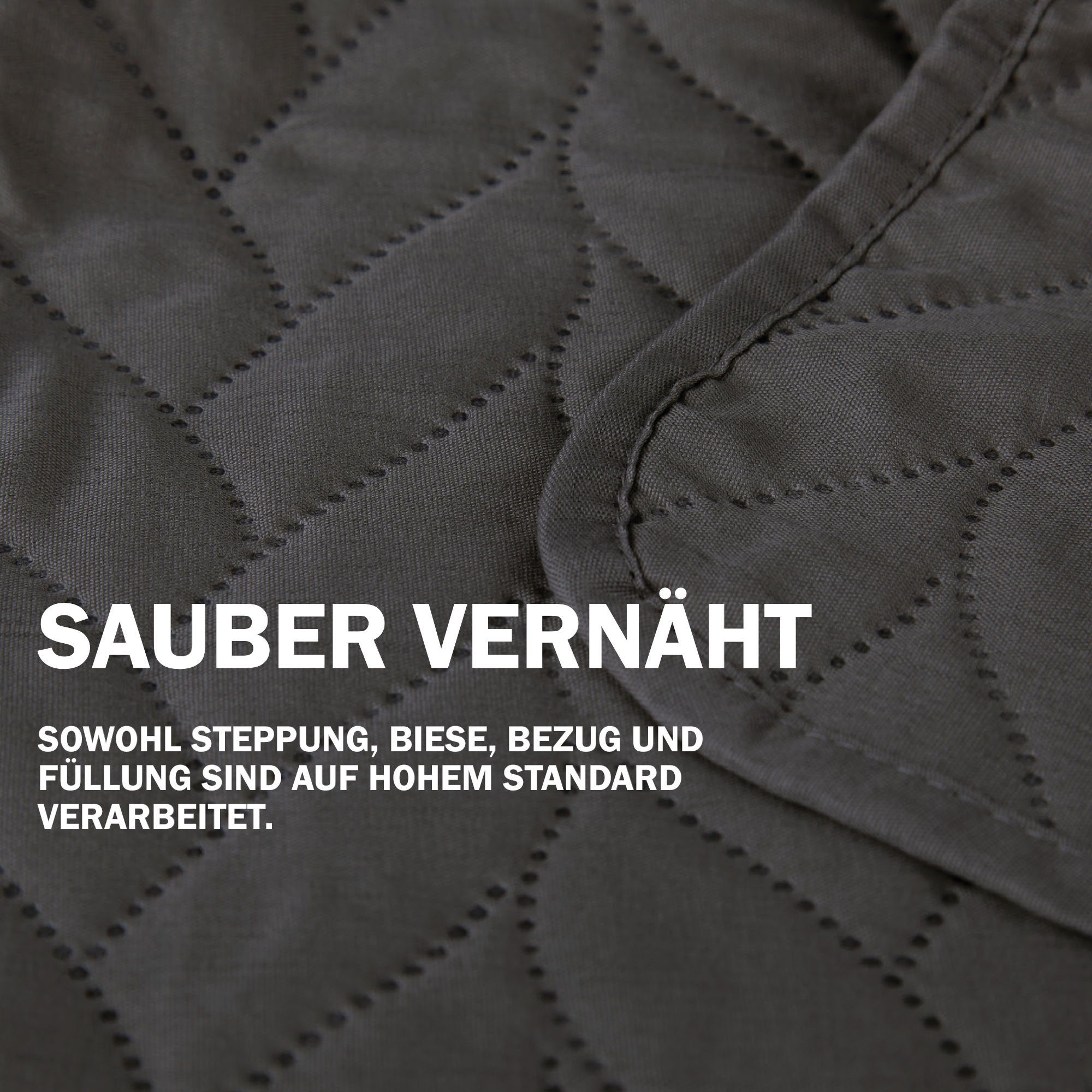 Bestlivings Tagesdecke Bettüberwurf gesteppt, XXL Sofaüberwurf - Sommerdecke gesteppt - Steppdecke, Wendedecke – Bild 4 von 5