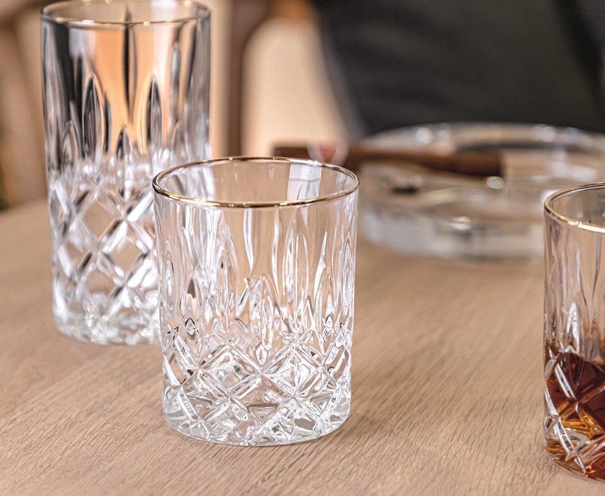 Noblesse Edition Kristallglas Nachtmann Whiskybecher SET/2, Schnapsglas Nachtmann GOLD