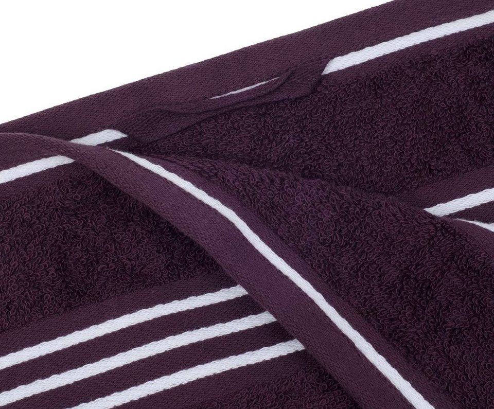 Gözze Handtücher RIO, 30 x 50 cm, Beere, Unifarben, Baumwolle (1-St), mit  Aufhängeschlaufe | Badetücher