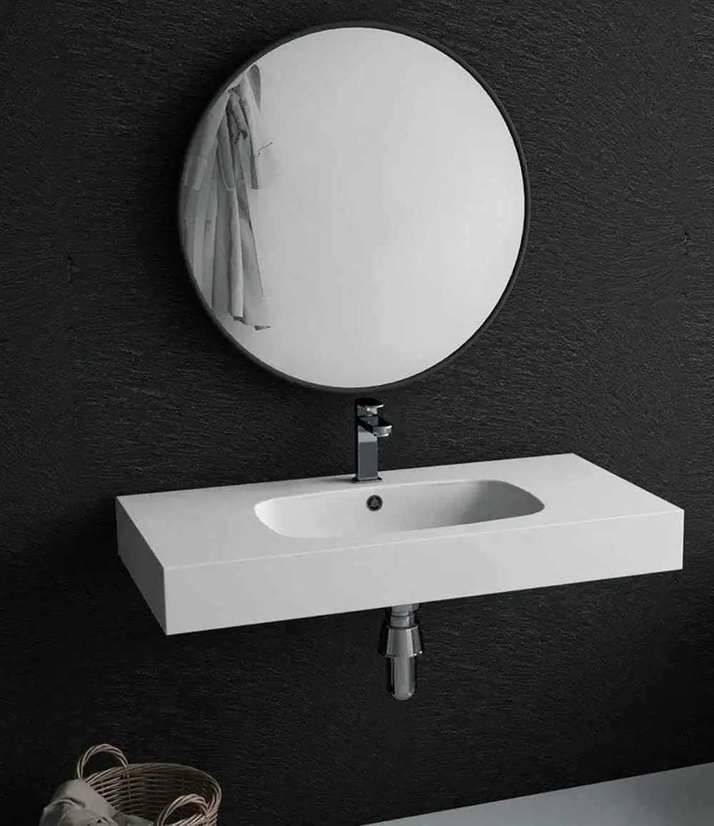 Henneke Waschtisch Corian® mit Becken Peace, Fugenlos aus Mineralwerkstoff