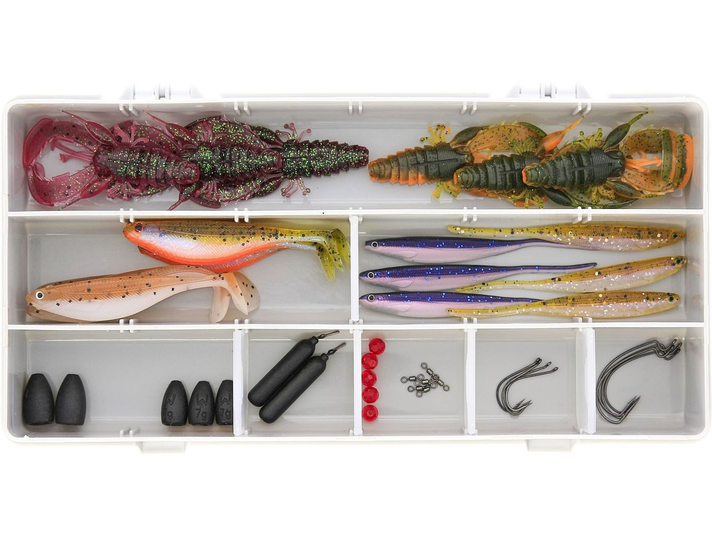 Kunstköder Westin Perch Box Dropshot + Texas & Carolina 45Pcs
