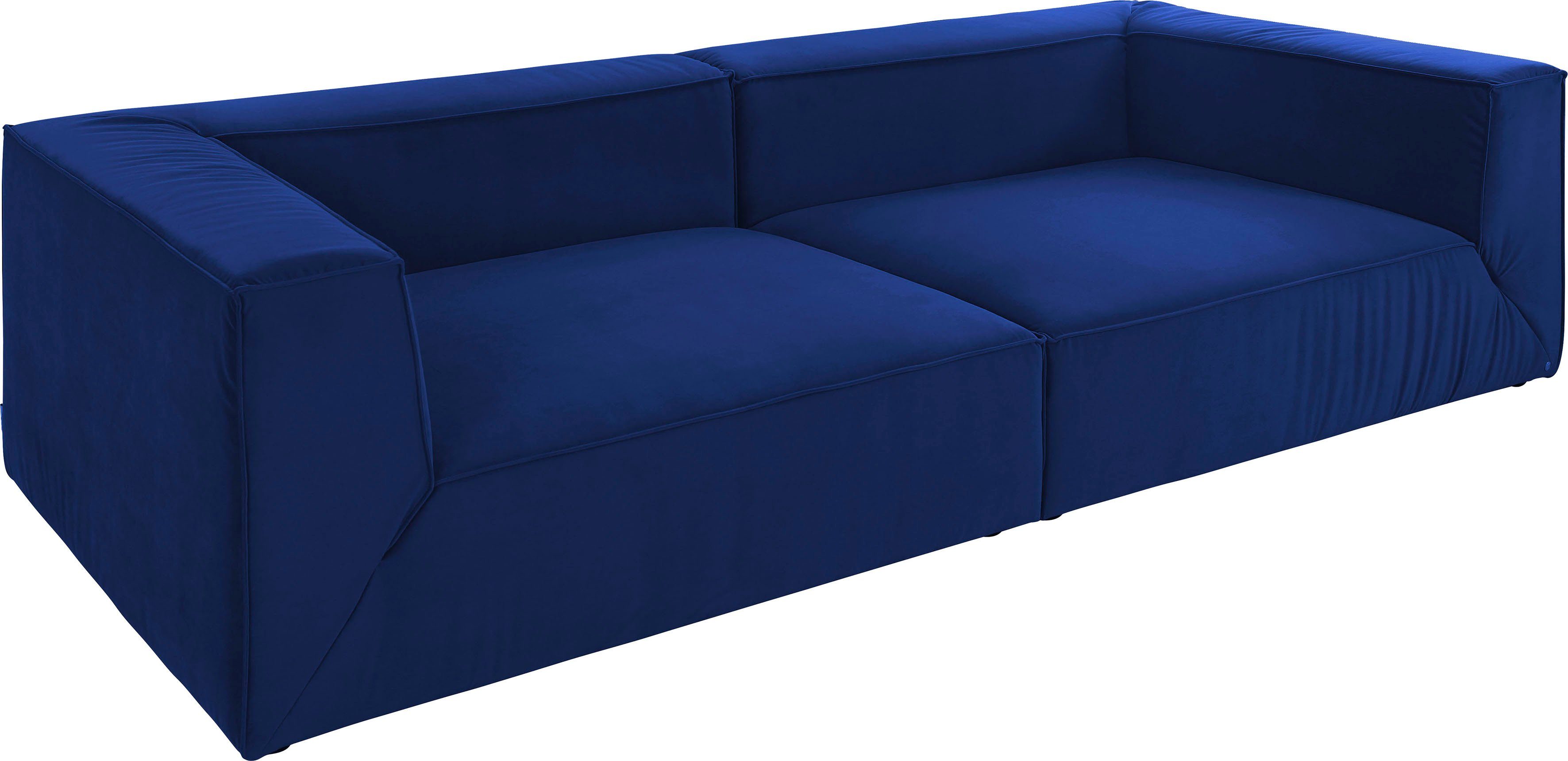 mit Big-Sofa cm 129 2 wahlweise TOM BIG Sitztiefenverstellung, Tiefe TAILOR Breiten, HOME in CUBE,