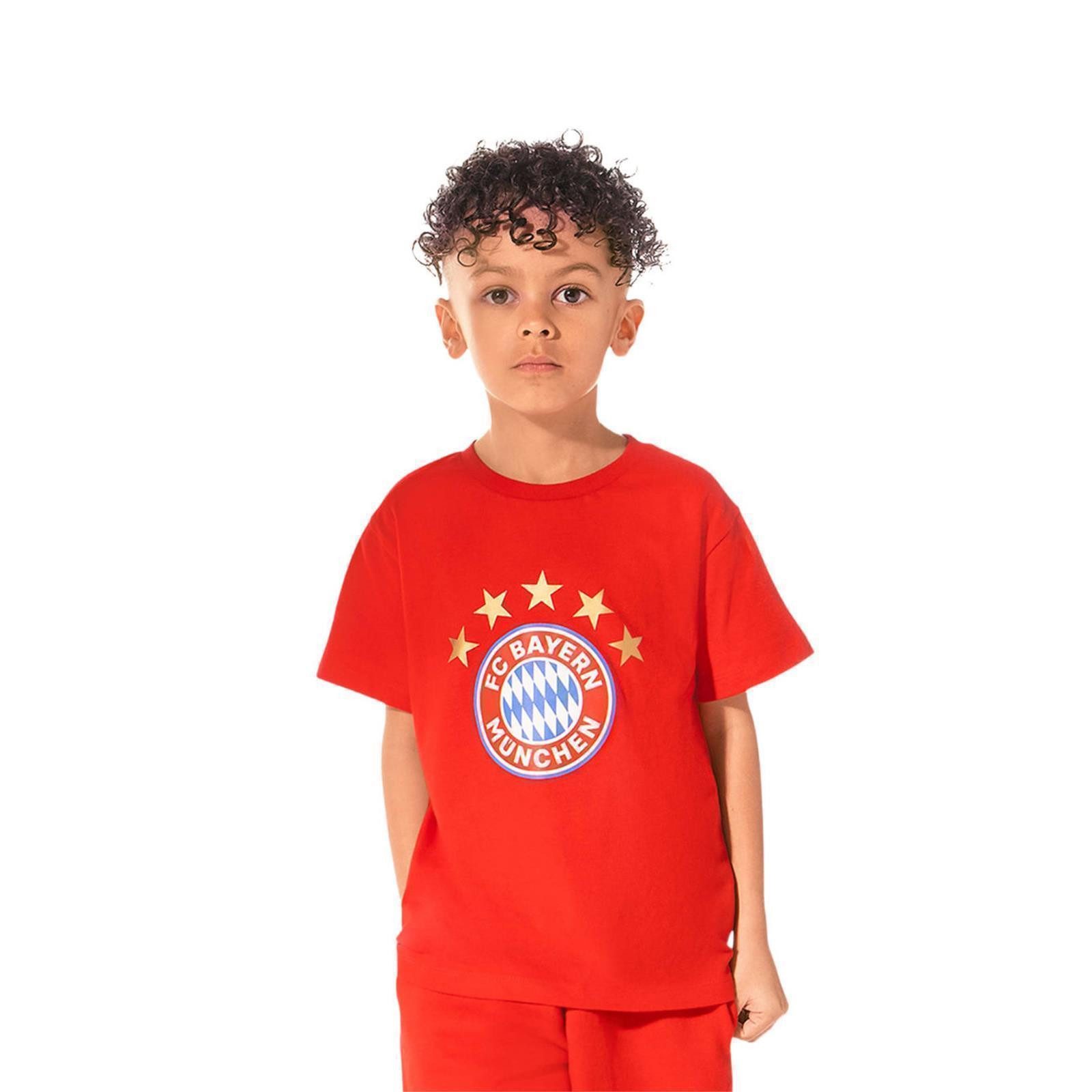 FC Bayern München T-Shirt FC Bayern Kinder T-Shirt Essential Rot Gr. 152
