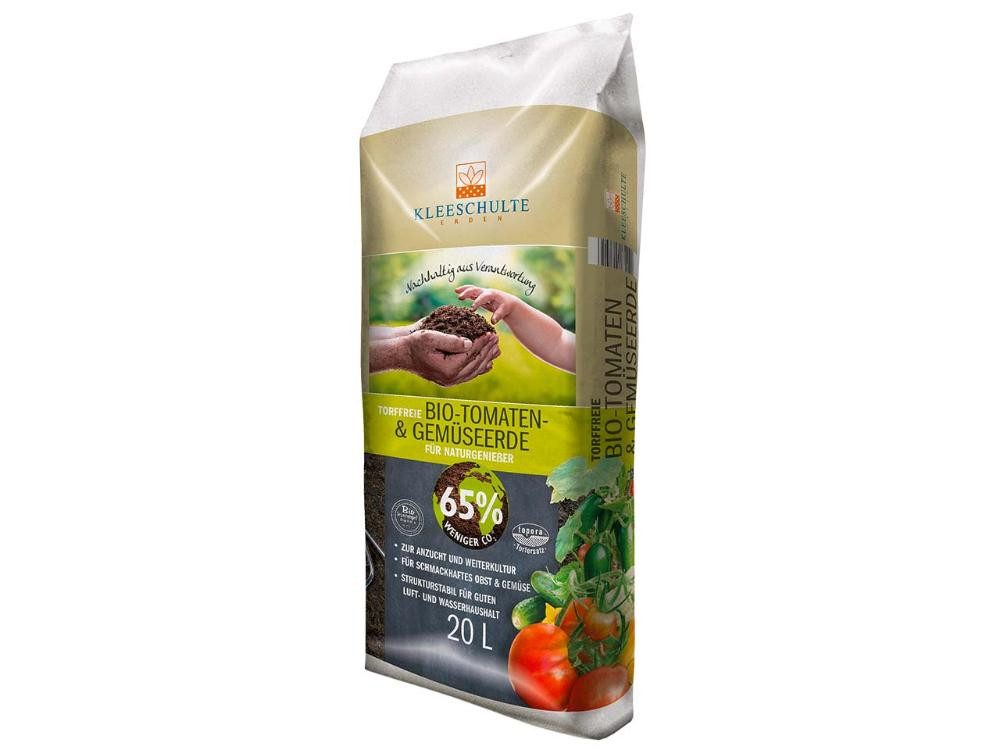 Blumenerde Kleeschulte Bio-Tomaten- & Gemüseerde, 20 l, torff