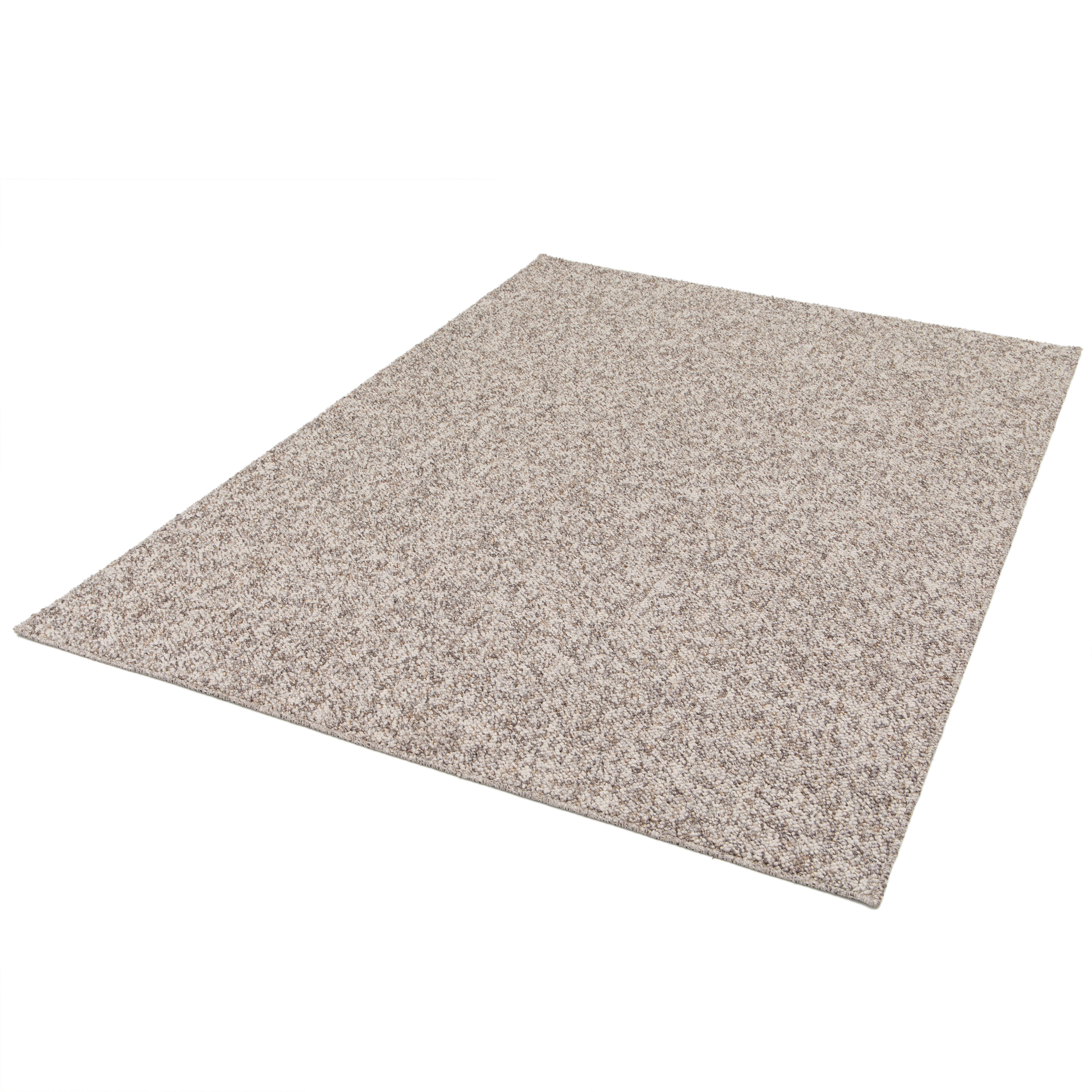 Primaflor-Ideen in Textil Teppich Teppich LINO, Made in Belgium, rechteckig, Höhe: 10 mm, Wolloptik, grobe Schlinge, meliert, strapazierfähig