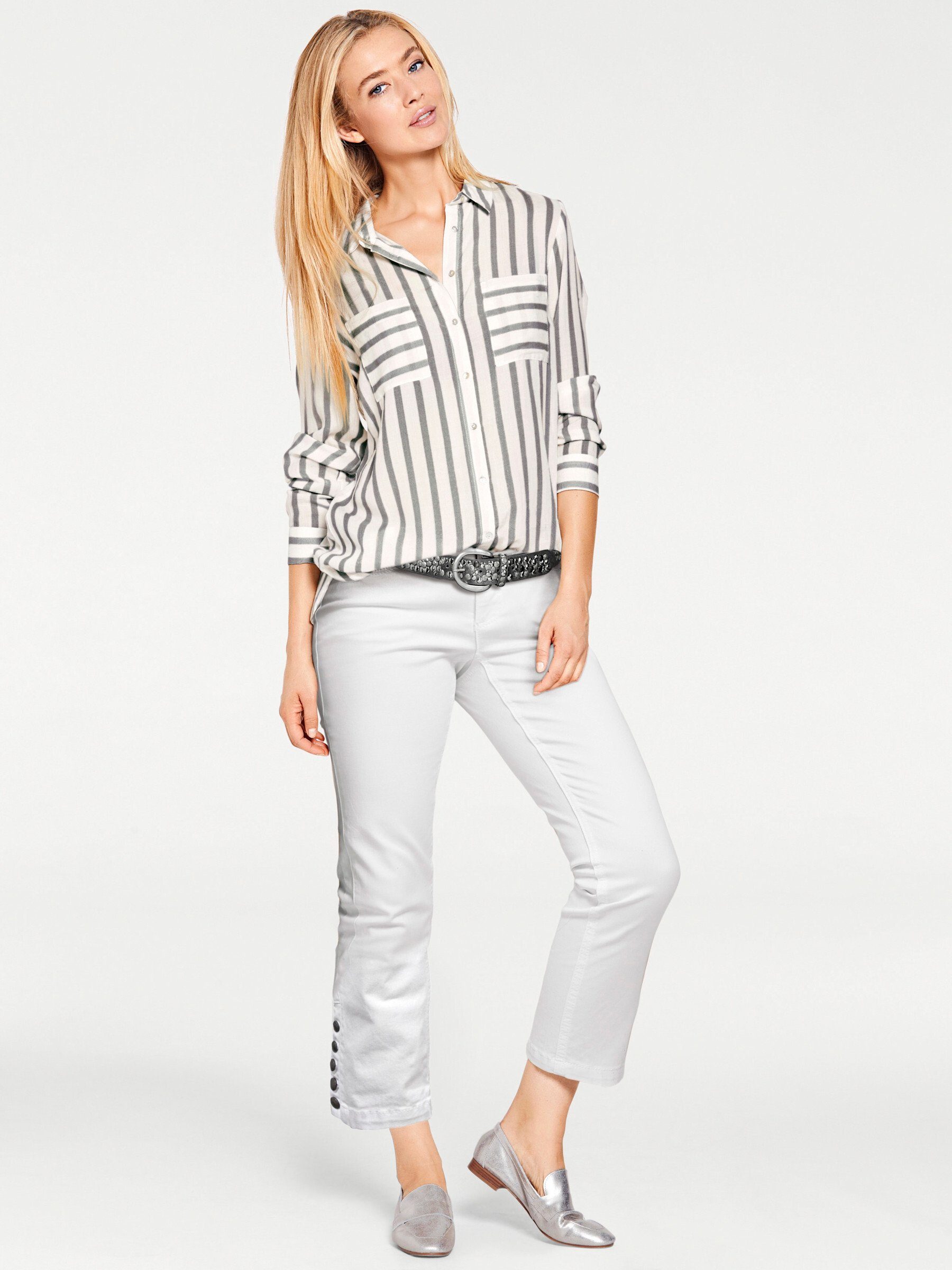 heine Klassische Bluse Streifenbluse Langarm günstig online kaufen