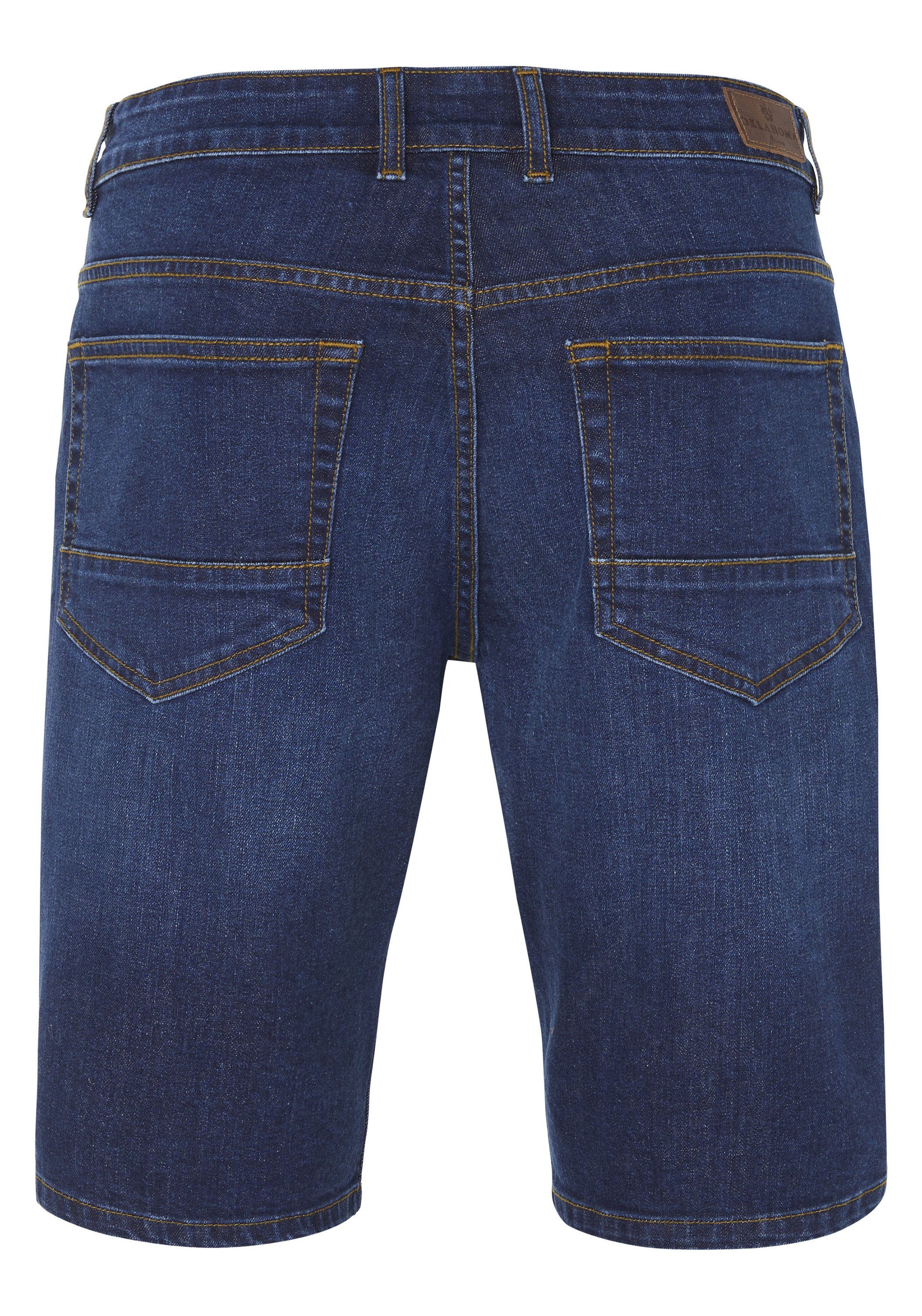 Oklahoma Jeans Bermudas aus elastischem Denim