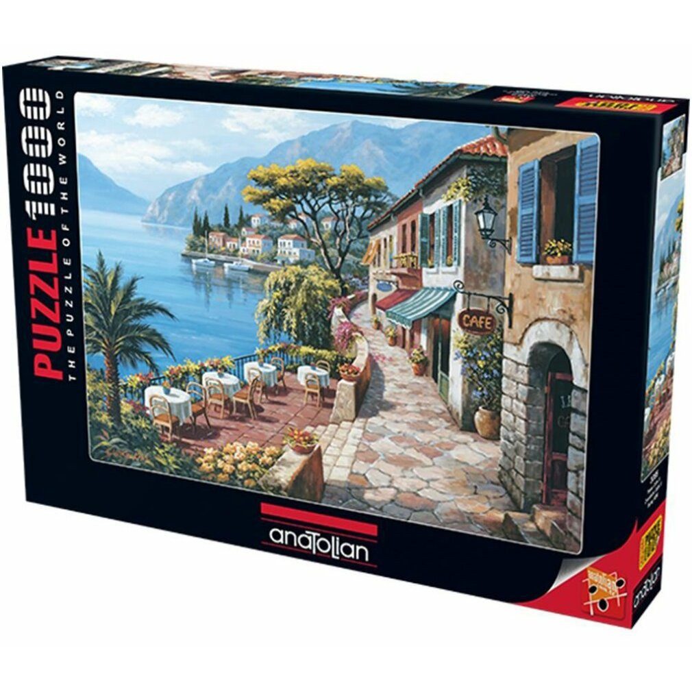 ANATOLIAN Puzzle ANATOLISCHES Puzzle Ansicht des Cafés II. 1000 Teile, Puzzleteile