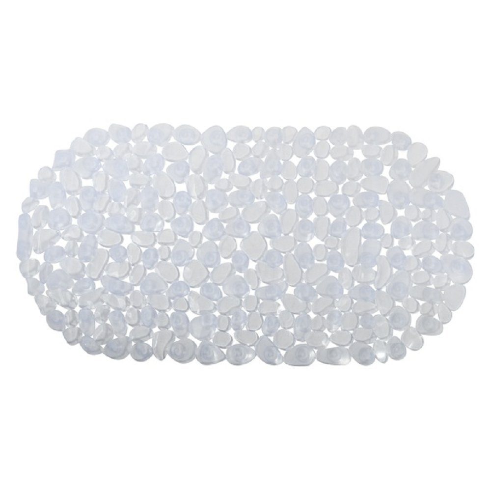 MSV Duschmatte KIESELSTEIN, mit Saugnäpfen, rutschfest, pflegeleicht, PVC, günstig online kaufen