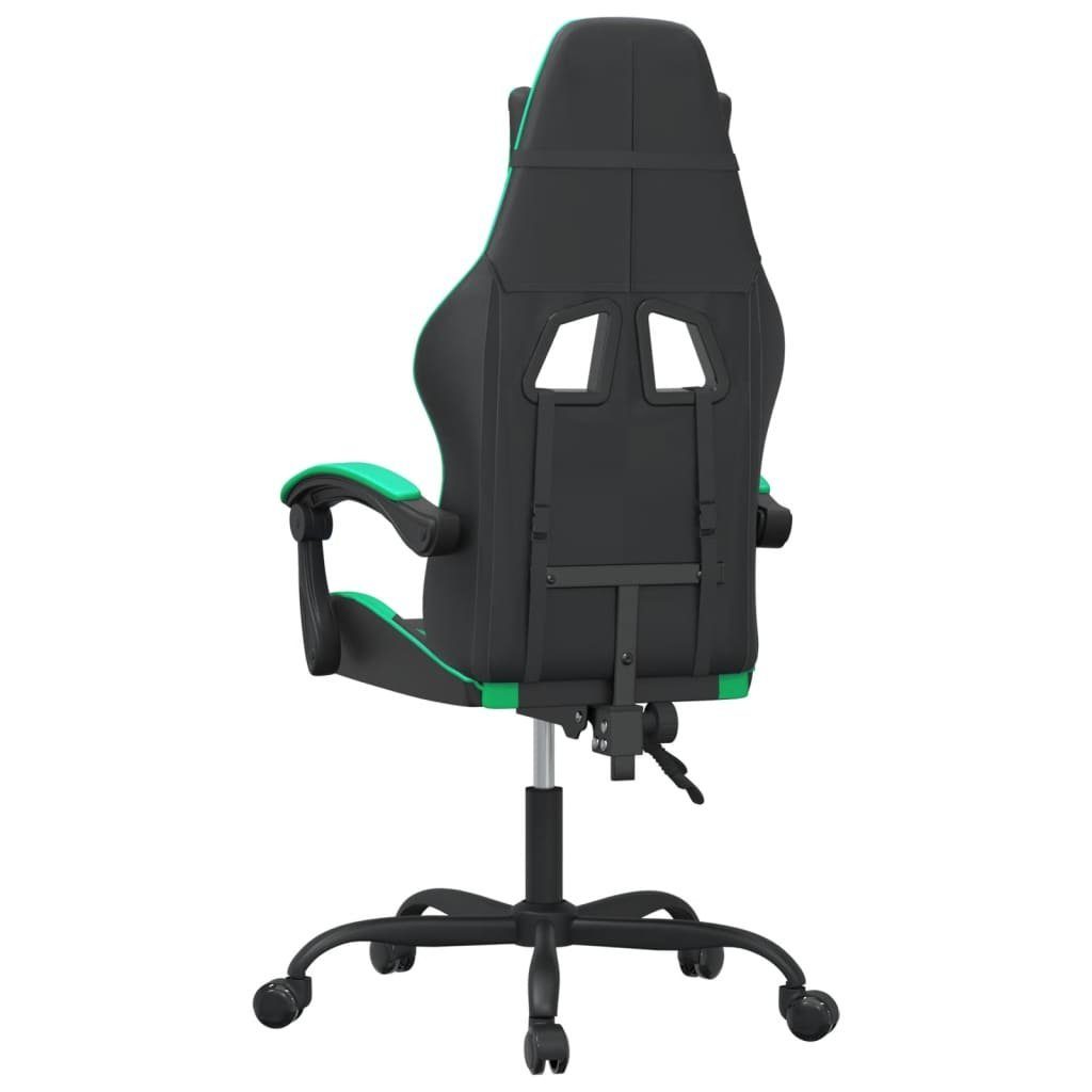 vidaXL Gaming-Stuhl Gaming-Stuhl (1 Schwarz und und grün Schwarz St) | Kunstleder grün Grün und Schwarz