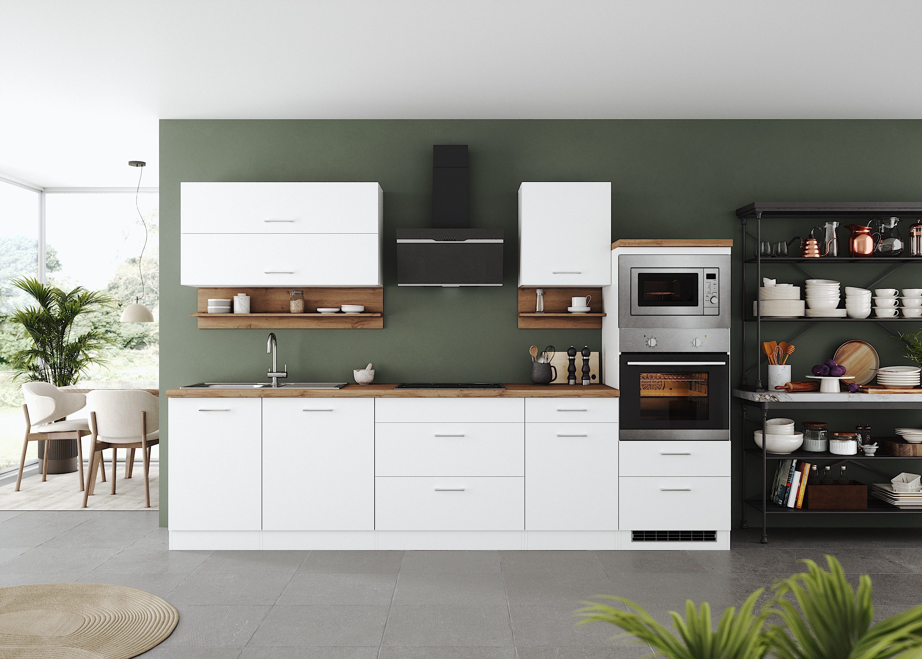 KOCHSTATION Küchenzeile KS-Milan, 300 cm breit, günstig online kaufen