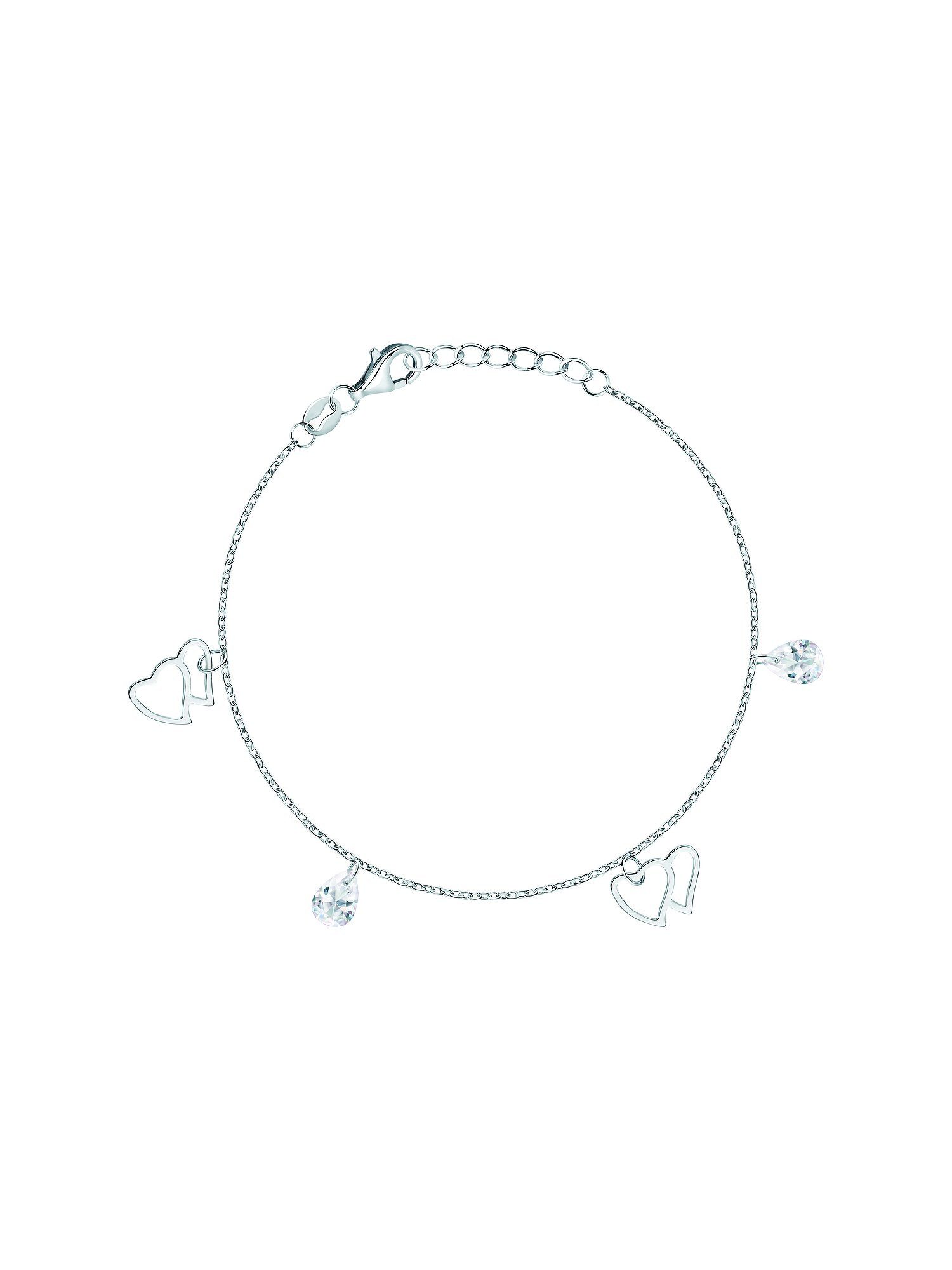 FAVS Silberarmband FAVS Damen-Armband 925er Silber Herz