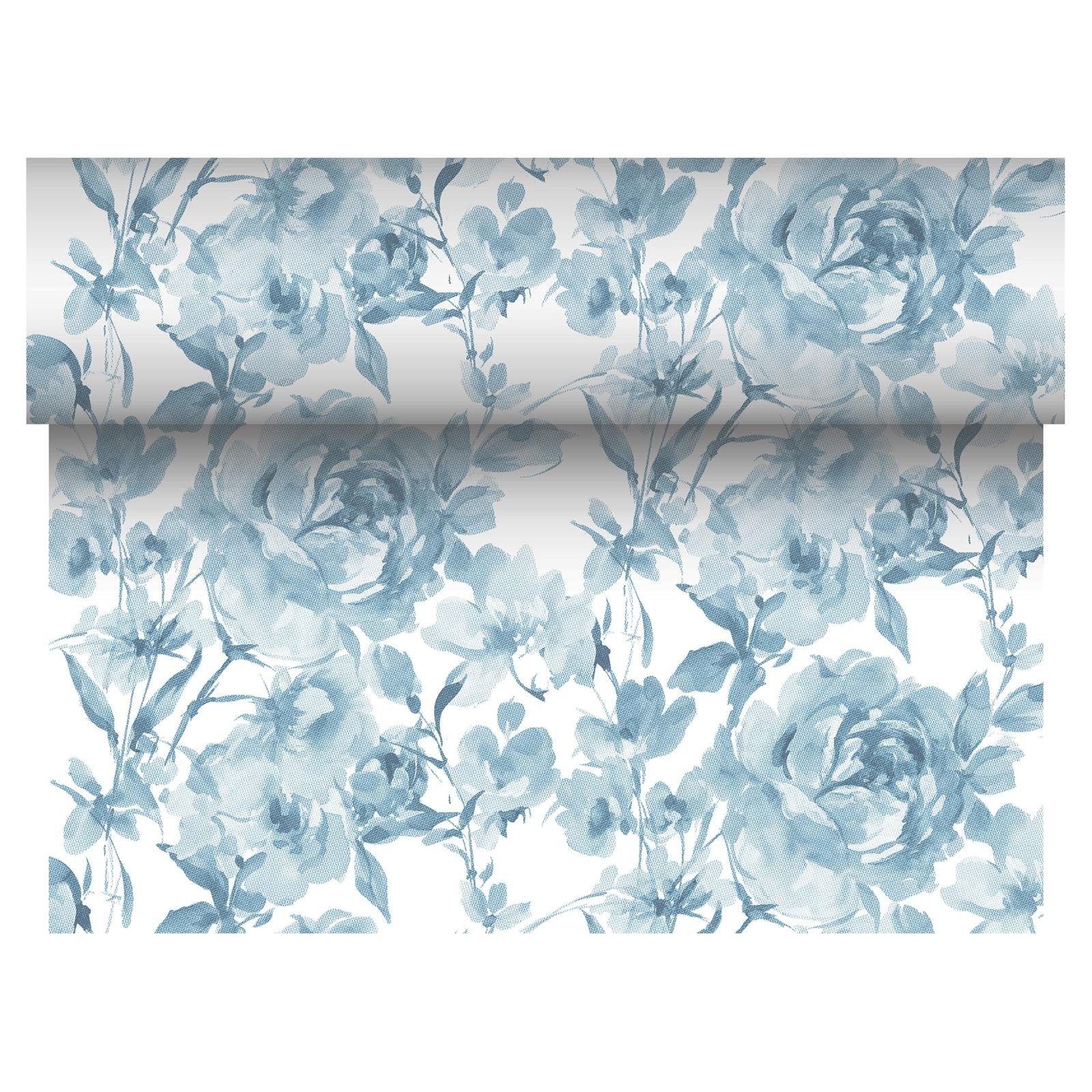 PAPSTAR Tischläufer Tischläufer PV-Tissue Mix ROYAL Collection 24 m x 40 cm blau Rose