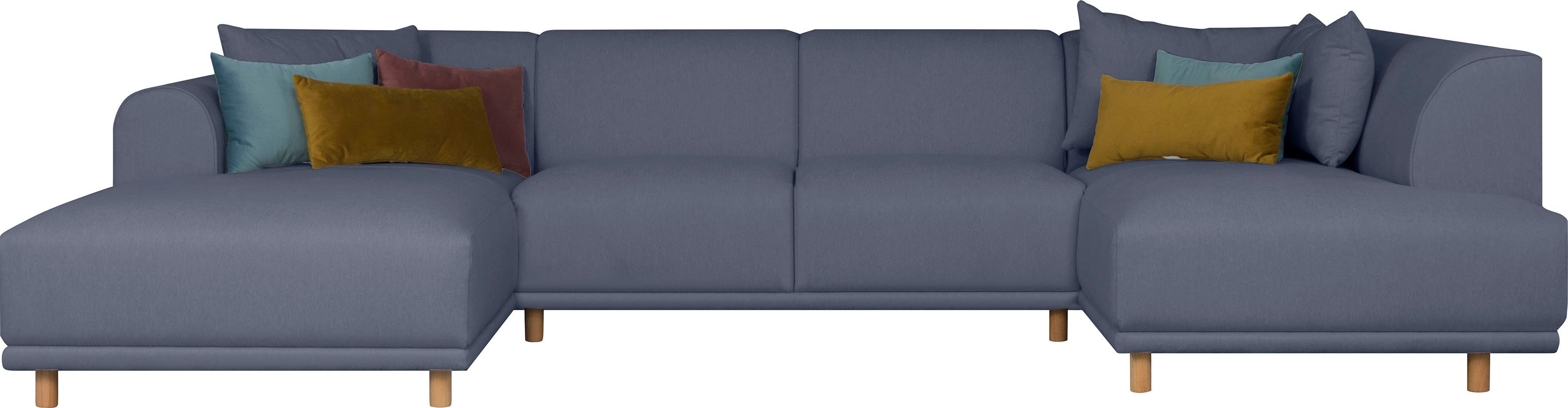 andas Wohnlandschaft Maroon U-Form, in skandinavischem günstig online kaufen