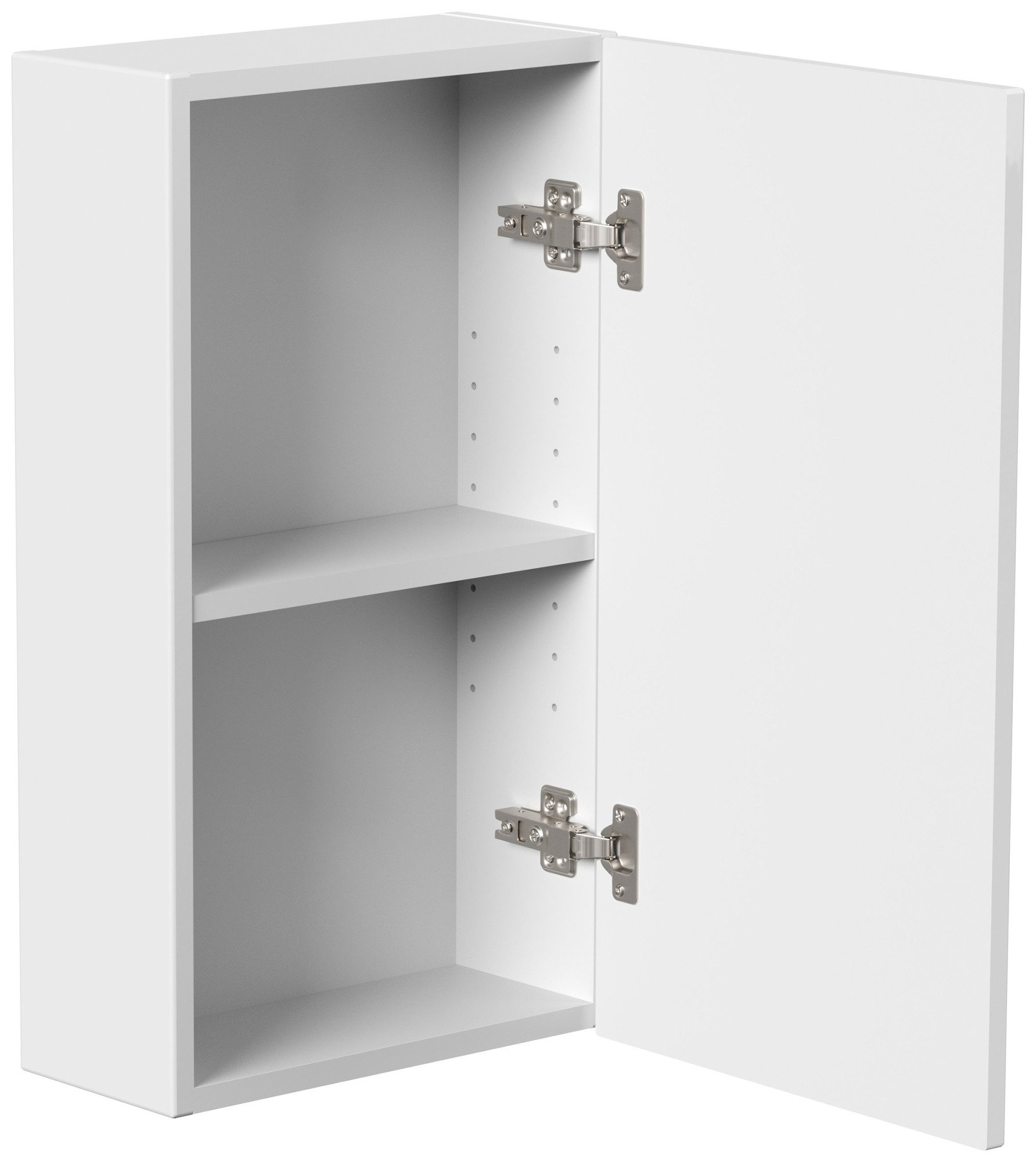 Magnolia Home Hängeschrank Hängeschrank 35x62cm weiss matt/weiss hochglanz m. Soft-Close Tür