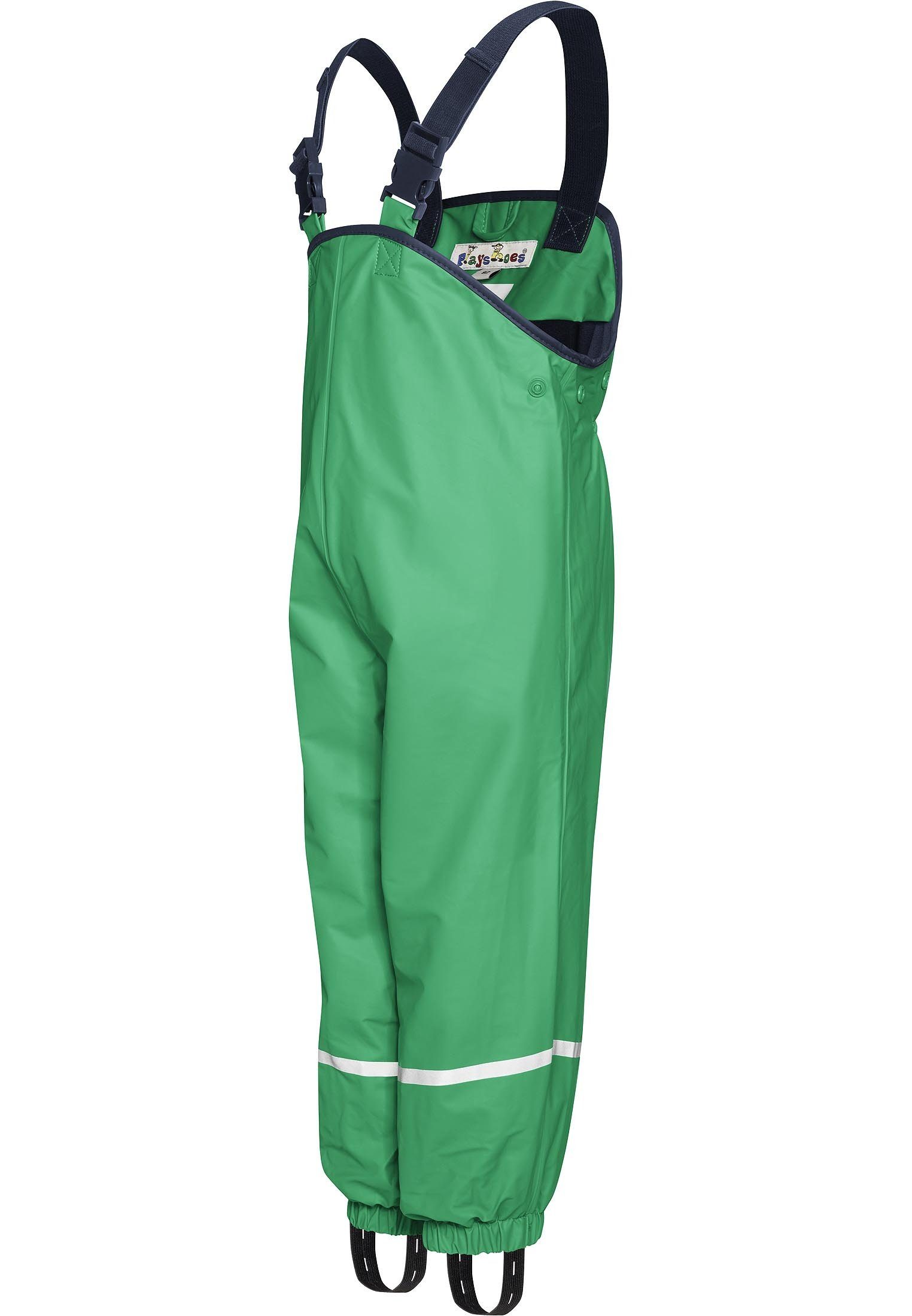 Playshoes Regenhose Fleece-Trägerhose gefüttert