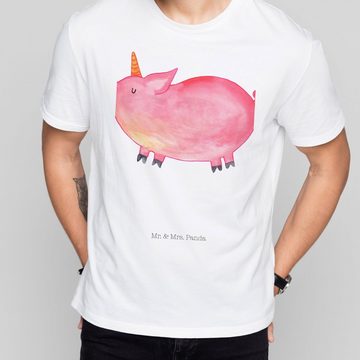 Mr. & Mrs. Panda T-Shirt Einhorn Schweinhorn - Weiß - Geschenk, T-Shirt, Unicorn, Spruch, Part (1-tlg)
