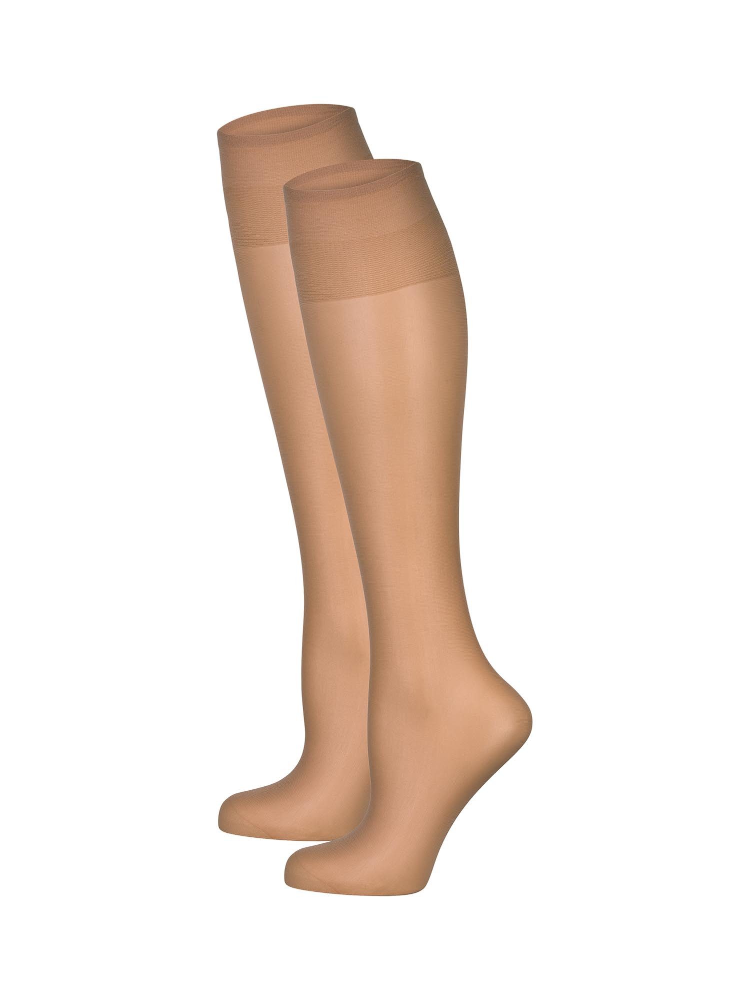Nur Die Kniestrümpfe Kniestrümpfe Seidenfein 15 Den (2-Paar) Kniehohe Socken, Kniesocken, Overknee Socken