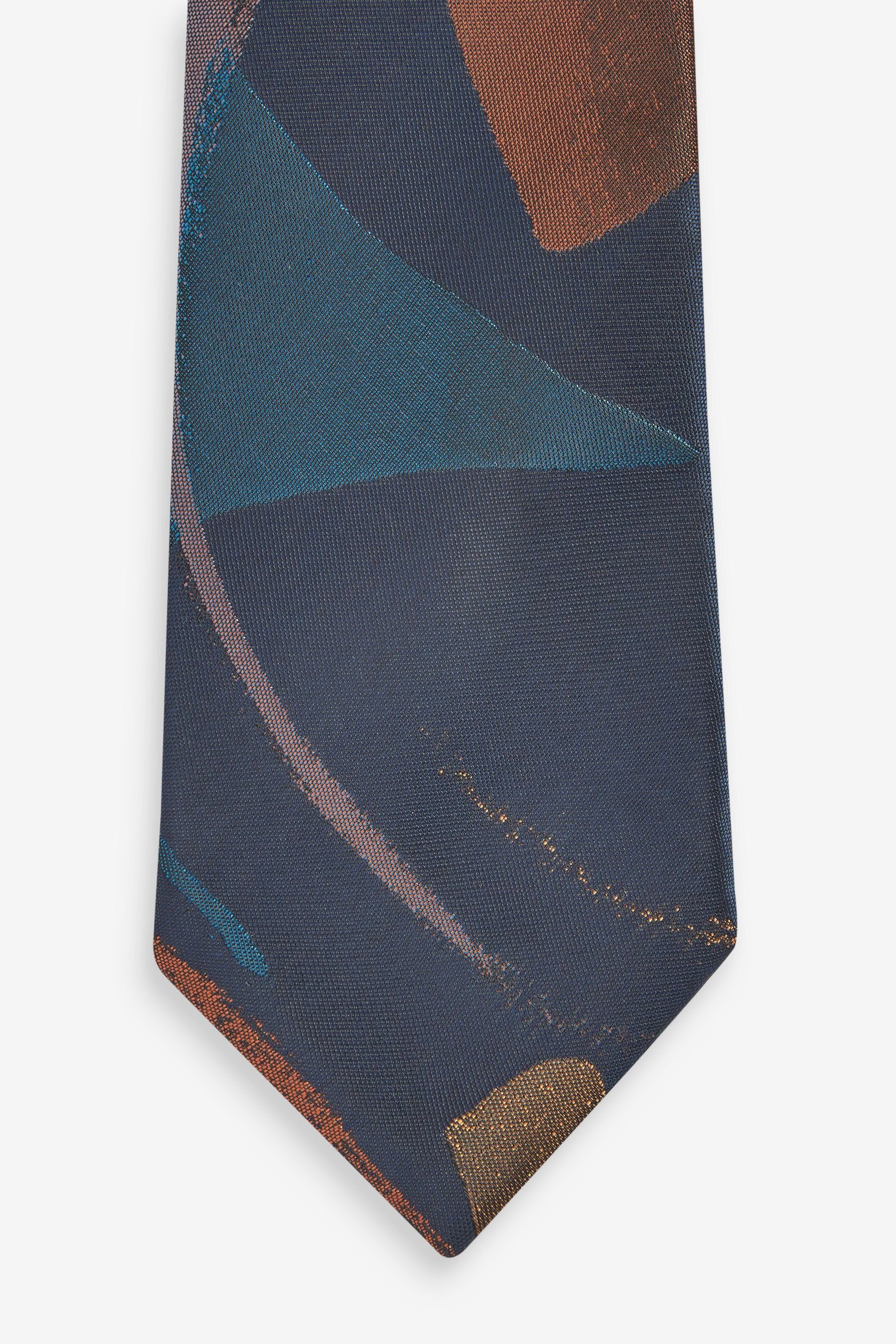 Next Krawatte Gemusterte Krawatte Blue Navy (1-St)