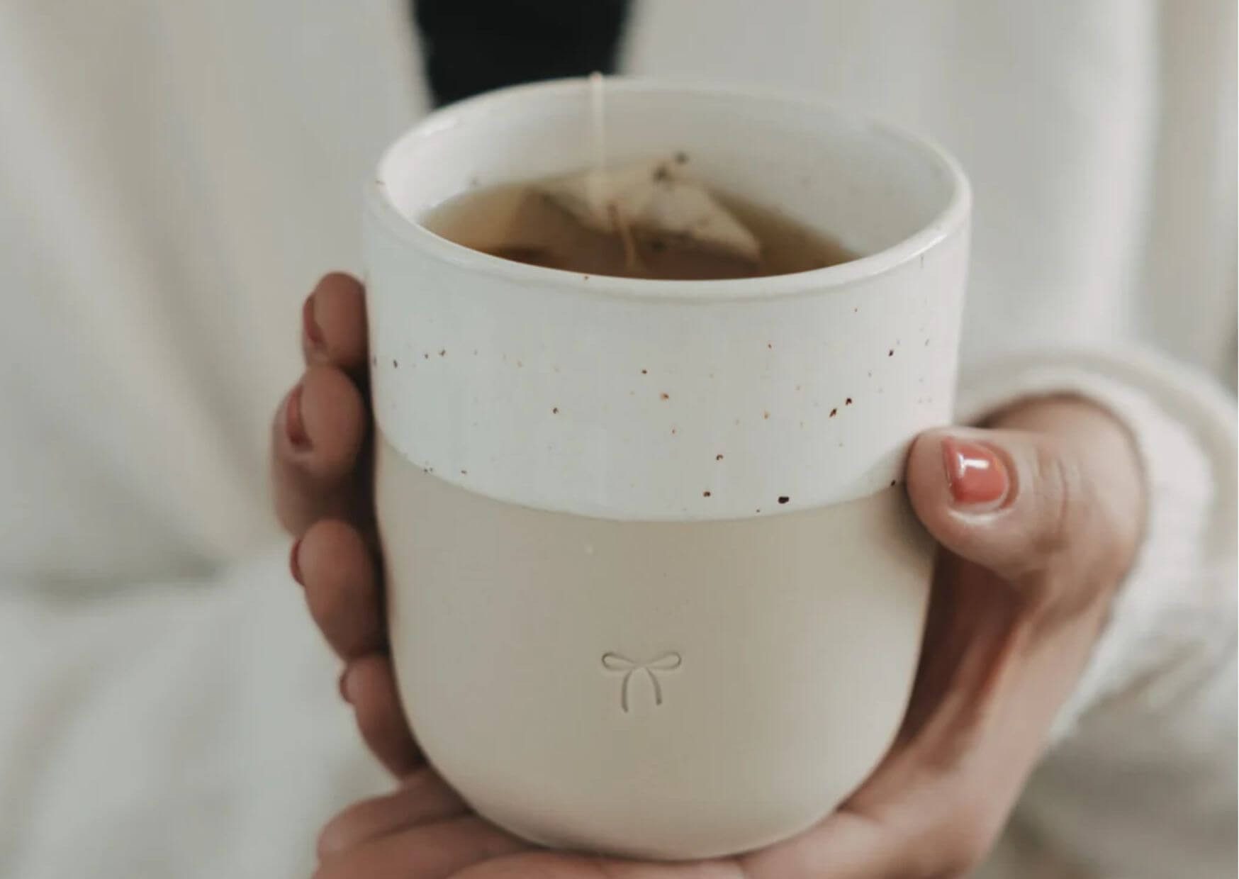 Eulenschnitt Tasse Becher Schleife