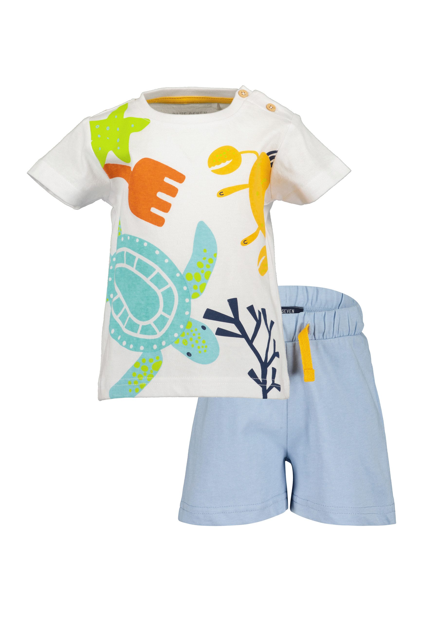T-Shirt Blue Seven Set: T-Shirt und Shorts