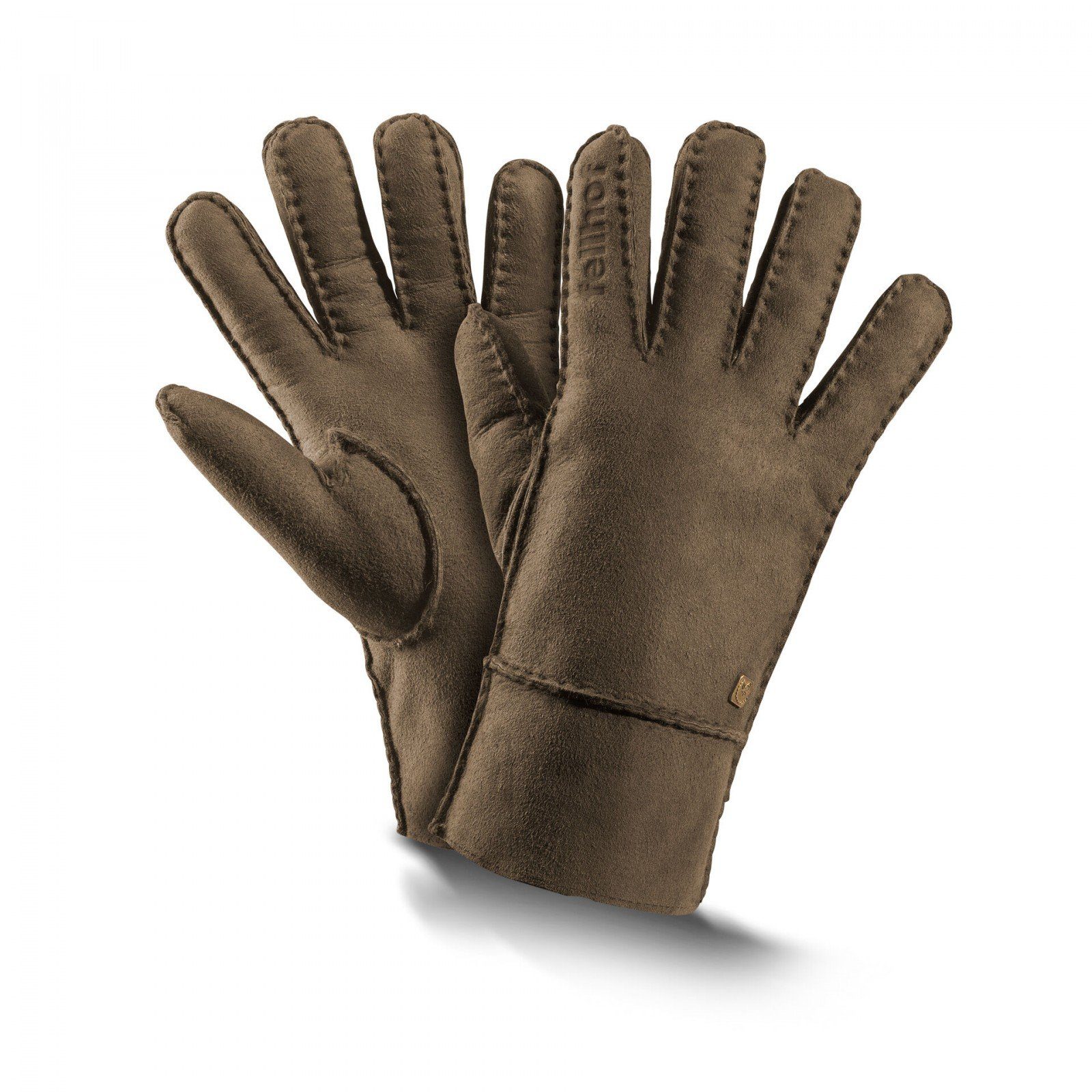 6-11 Leder Lederhandschuhe Finger-Handschuhe Fellhof Lammfell Trend walnuss Unisex