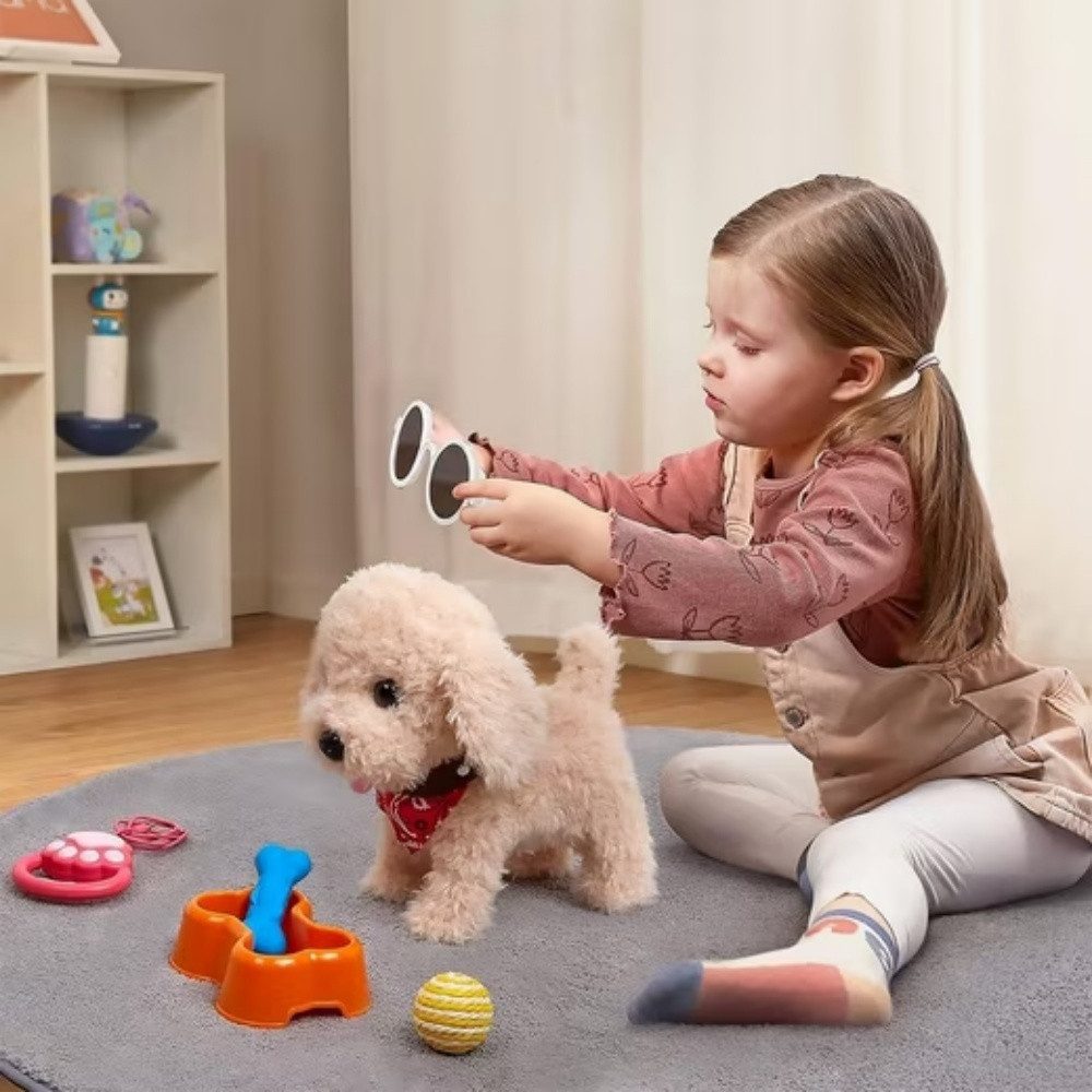 POPOLIC Plüschfigur Plüschspielzeug für Kinder, spielzeug für kinder ab 3 jahre (1-St., Die Verwendung im Freien bei Regen ist strengstens verboten), Steuerung über den Griff,Keine Batterien enthalten
