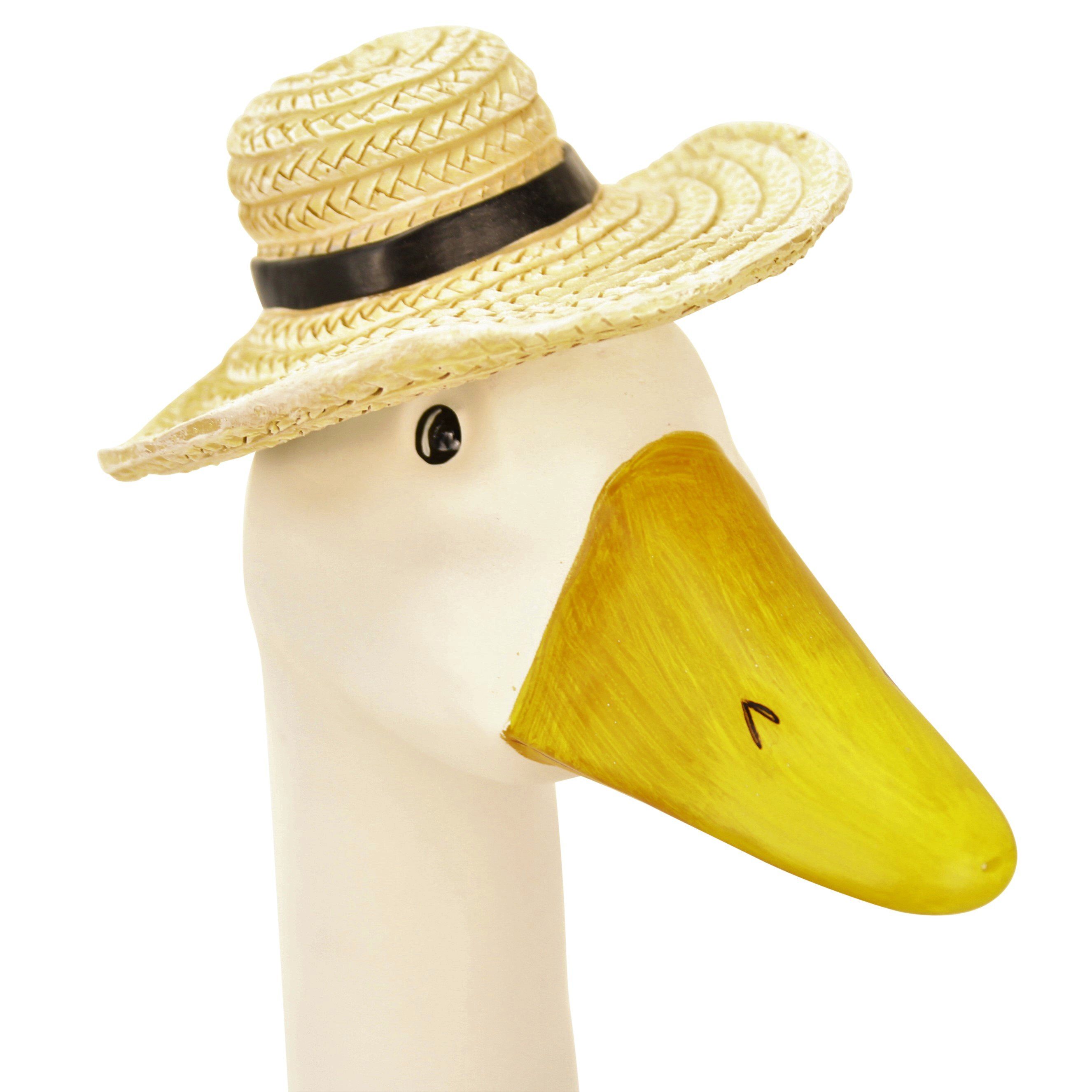 Online-Fuchs Gartenfigur Gänsehals Gartenstecker Gans - lustige Deko Gartenfiguren, Beetstecker, Gänsekopf für außen, 35 bis 38 cm groß – Bild 3 von 3