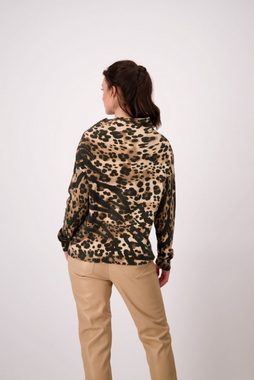 Monari Strickpullover Animal Print Pullover