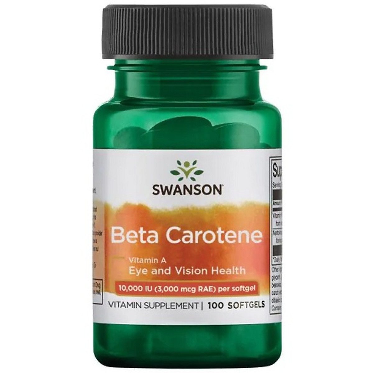 Swanson Health Products Beta Carotene 10.000 IU 100 Softgelkapseln Kapseln