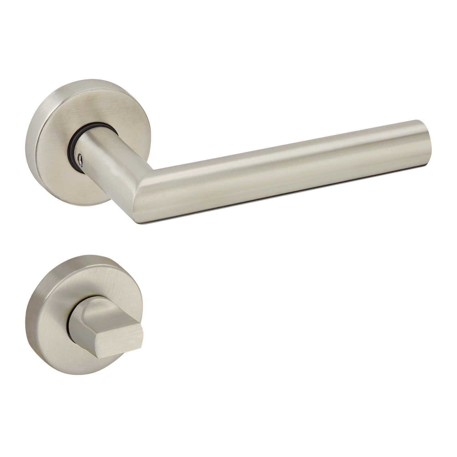SO-TECH® Drückergarnitur Türdrücker WILMA Edelstahl Rund Rosette, Bad / WC günstig online kaufen
