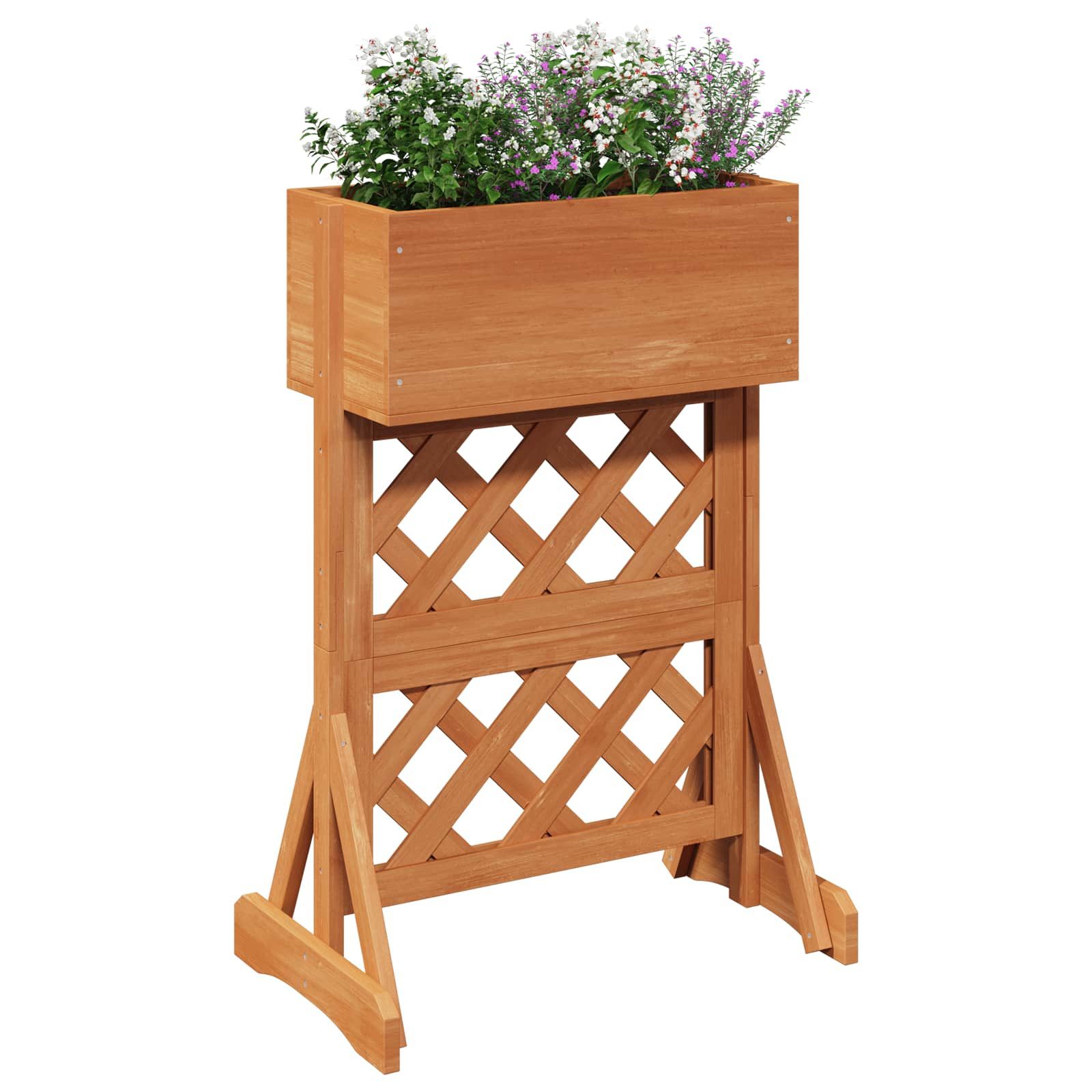 vidaXL Blumentopf Vertikales Gartenzaun Orange 48 x 30 x 70,5 cm (1 St)