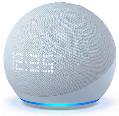 Amazon Echo Dot mit Uhr 5. Generation 1.0 Lautsprecher (WLAN (WiFi), 15 W, Smarter WLAN- und Bluetooth-Lautsprecher, Alexa, satter Klang)