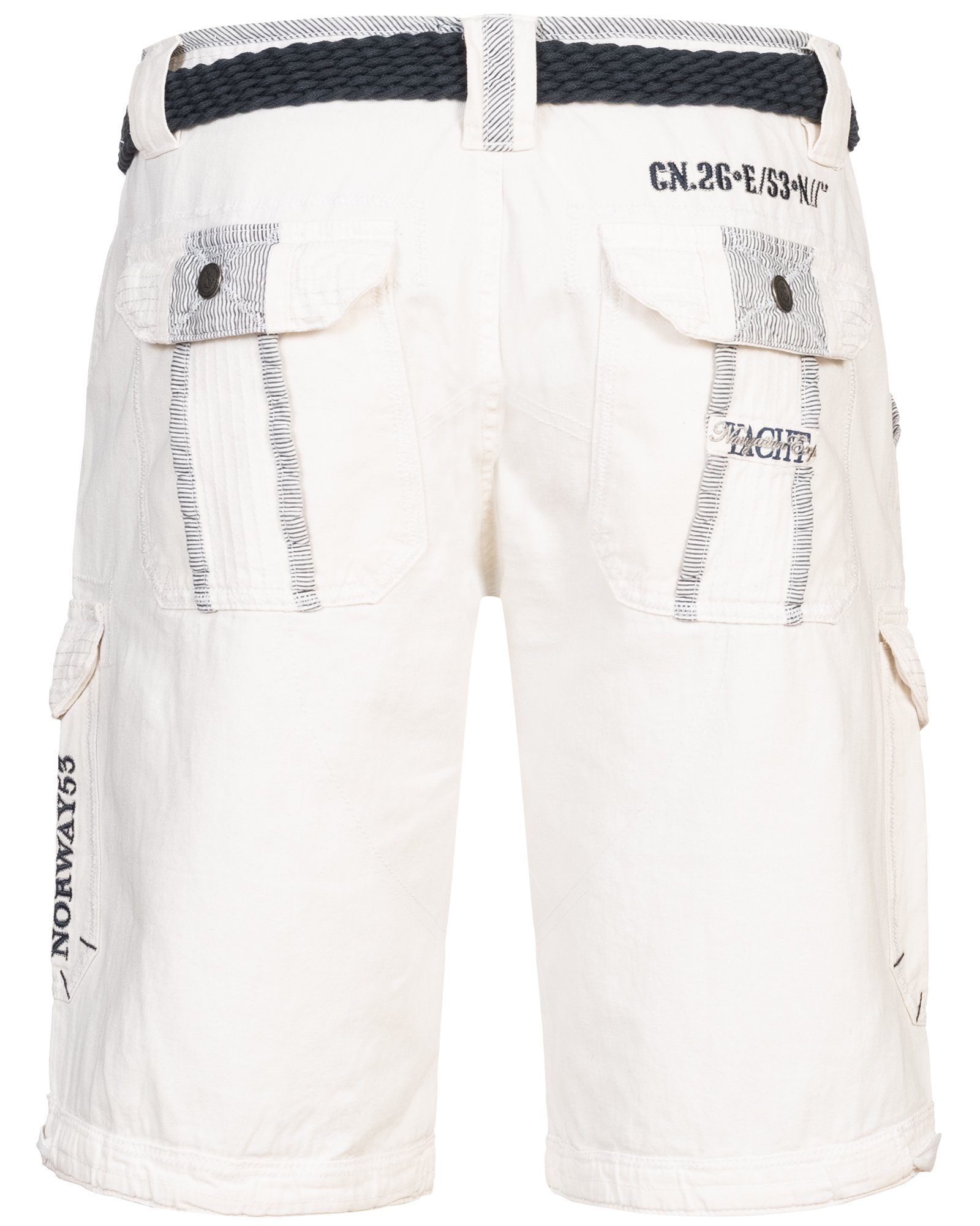 Geographical Norway Shorts Herren Cargo Shorts Kurze Hose Short Bermuda Knielang Sommer + Gürtel – Bild 5 von 5
