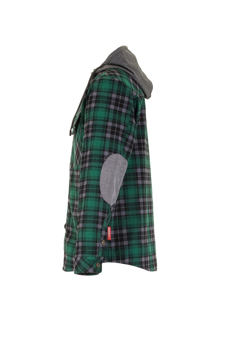 Planam Thermohemd PLANAM Unisex Thermohemd OUTDOOR Kapuze Grün/Schiefer