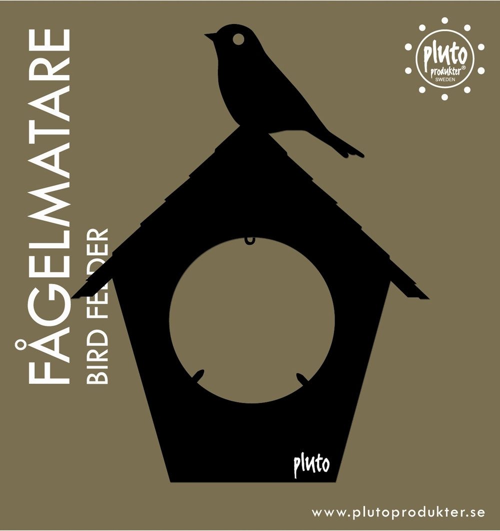 Pluto Produkter AB Futterspender Meisenknödel-Halter VOGELHAUS Vogelfutter-Spender aus Schweden