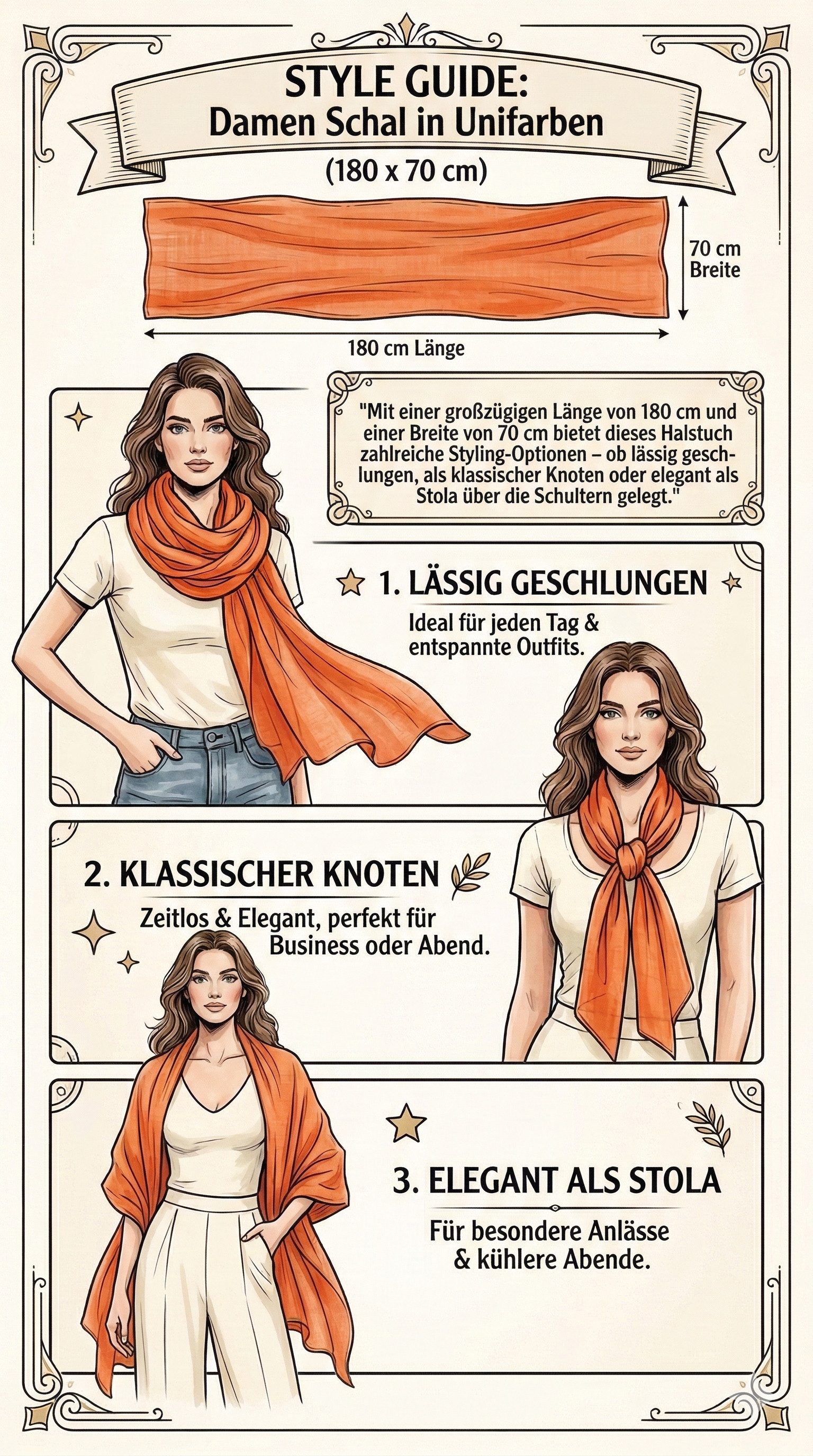 dy_mode Modeschal Damen Schal in Unifarben Leichtes Halstuch für Frühjahr & Sommer, in Unifarben, leicht transparent – Bild 4 von 4