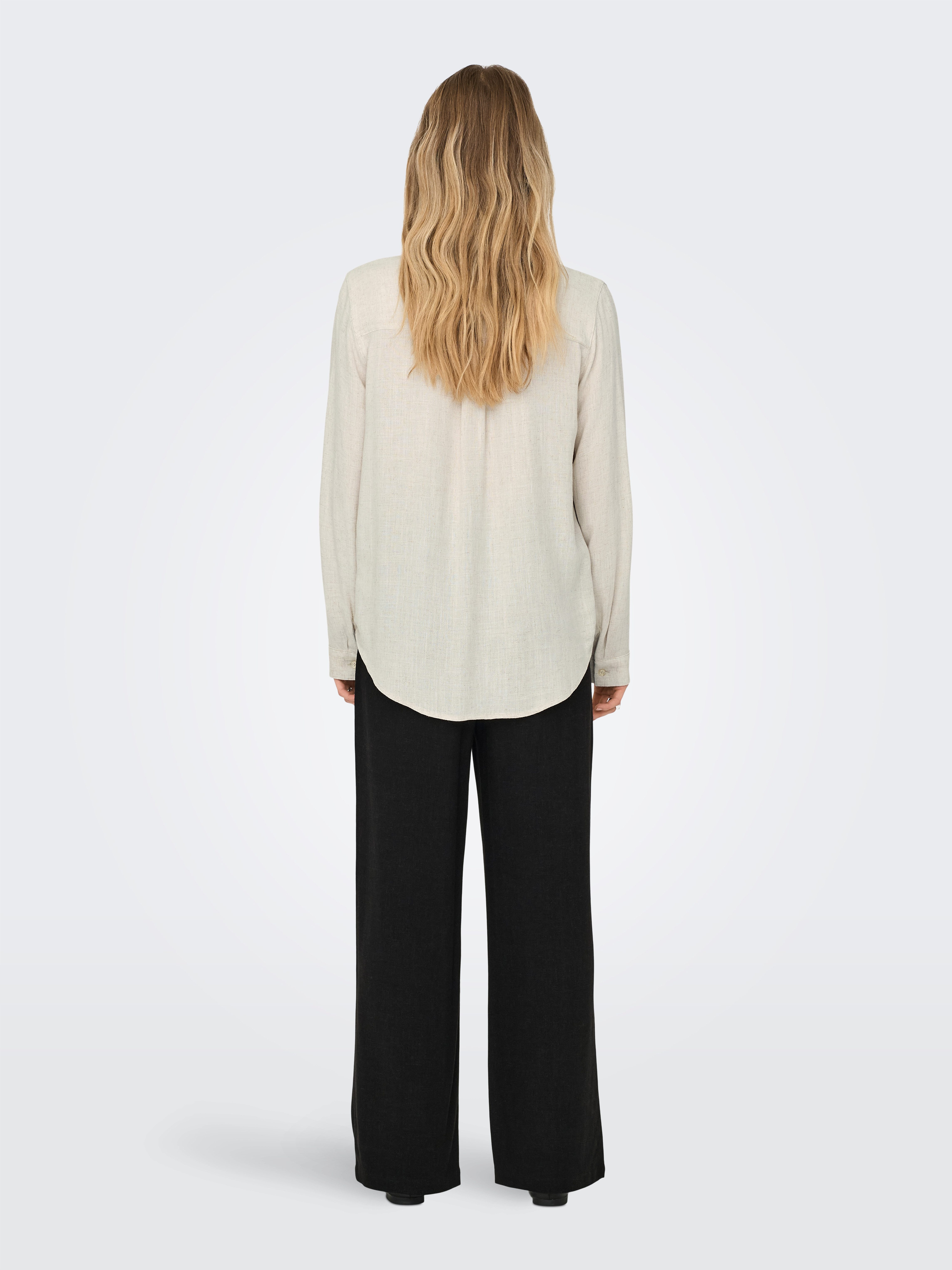 ONLY Langarmbluse ONLYASMIN-SIESTA LS LINEN BL SHIRT PNT