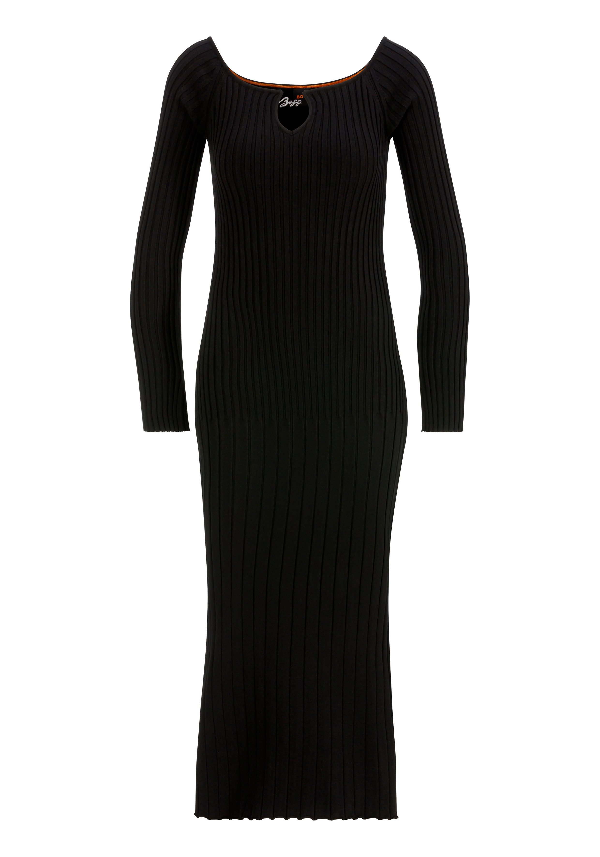 BOSS ORANGE Strickkleid Flimt Premium Damenmode mit Metalllabel günstig online kaufen