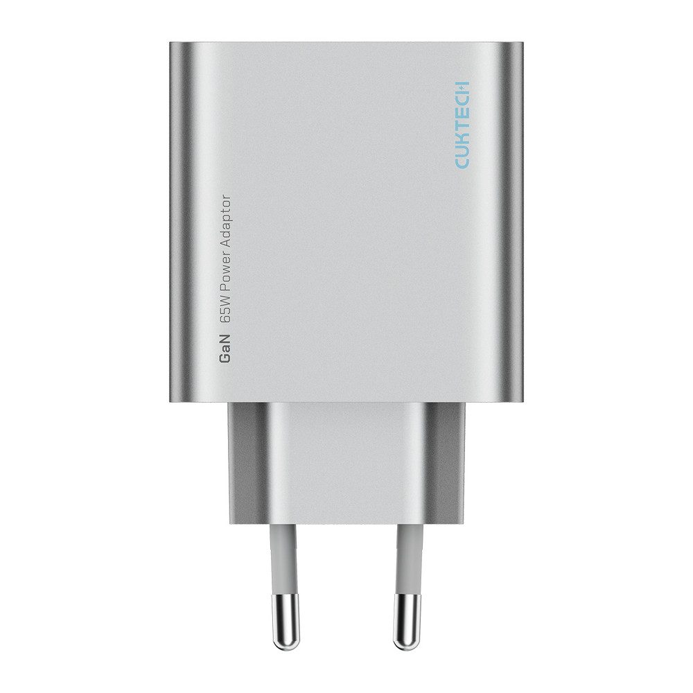 Cuktech GaN-Netzteil Mehrfachladegerät USB-Ladegerät (Spar-Set, 1-tlg., 5x3x3cm kompakt, 65W GaN, 3 Anschlüsse, kompakt, 160g)