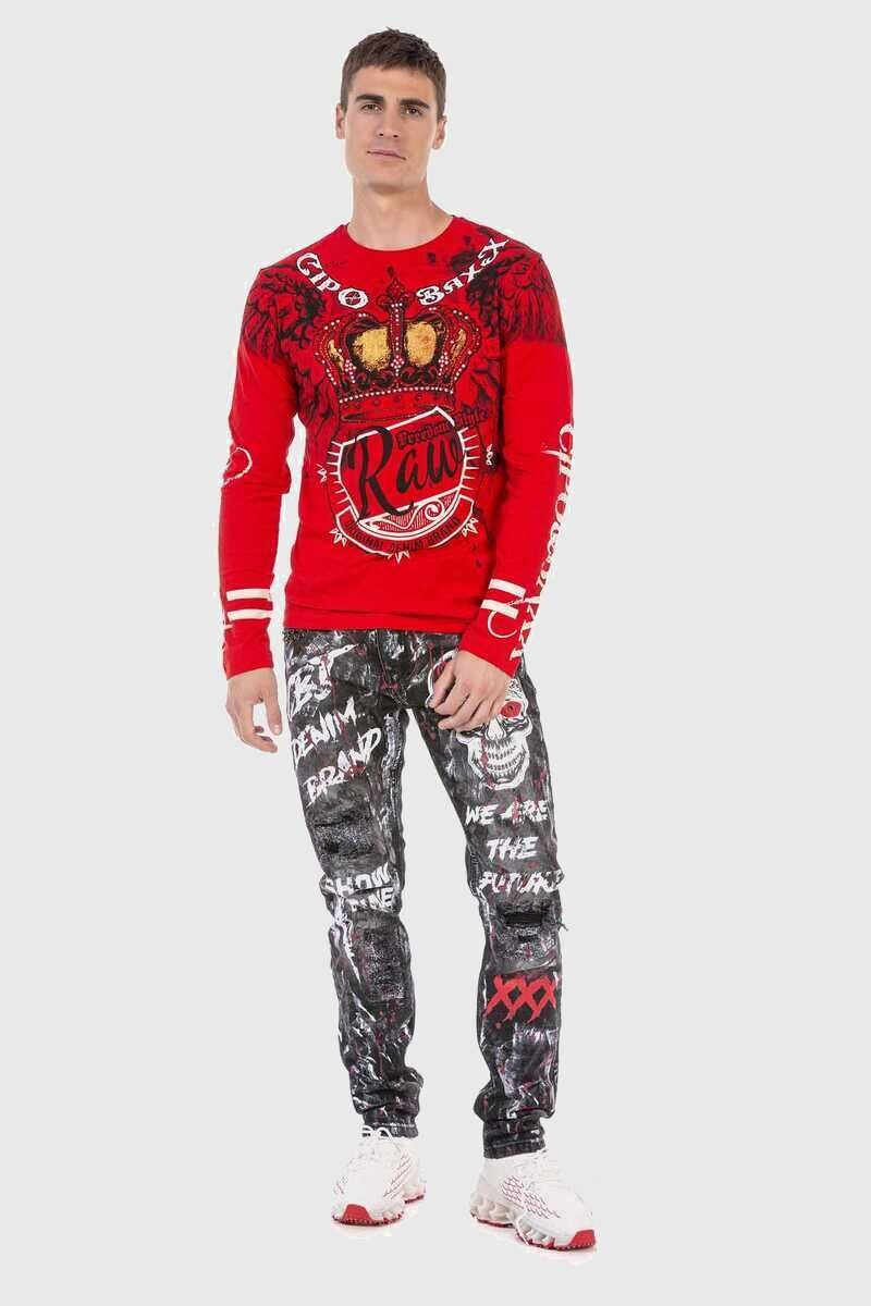 Cipo & Baxx T-Shirt Sweatshirts mit coolem Print