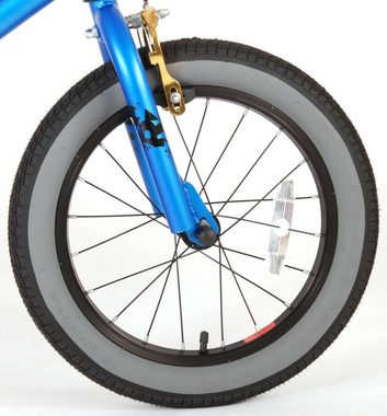 TPFSports Kinderfahrrad Volare Coll Rider 16 Zoll mit 2x Handbremse, 1 Gang, (Kinder Jugend Fahrrad - Jungsfahrrad - Rutschfeste Sicherheitsgriffe), Kinder Fahrrad 16 Zoll - Jugend Fahrrad - Blau