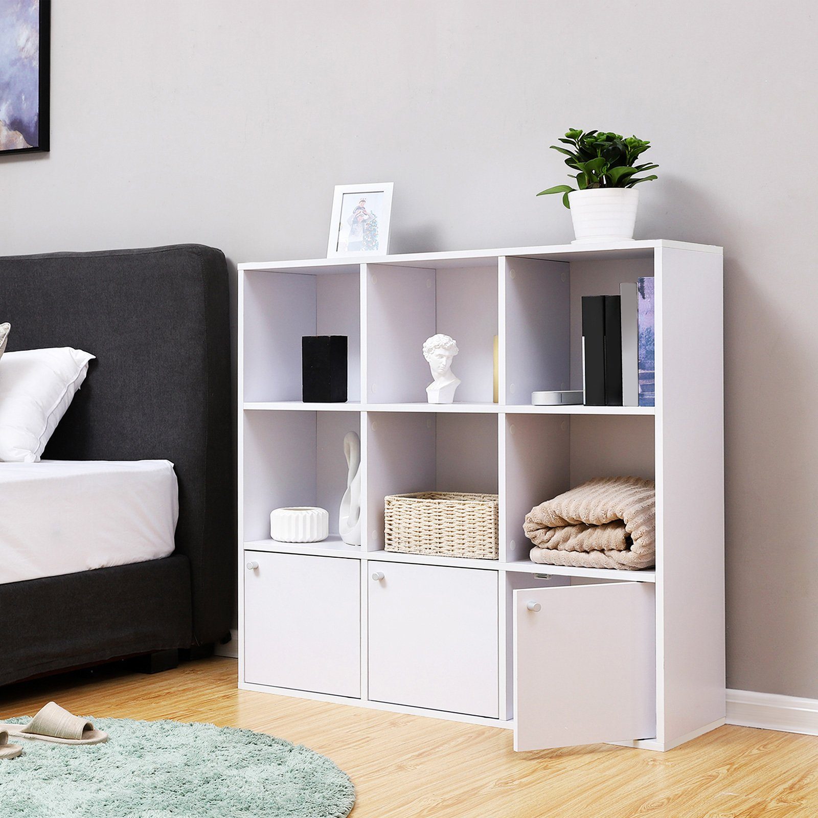 VASAGLE Bücherregal, Bücherschrank, Büro, mit 3 günstig online kaufen