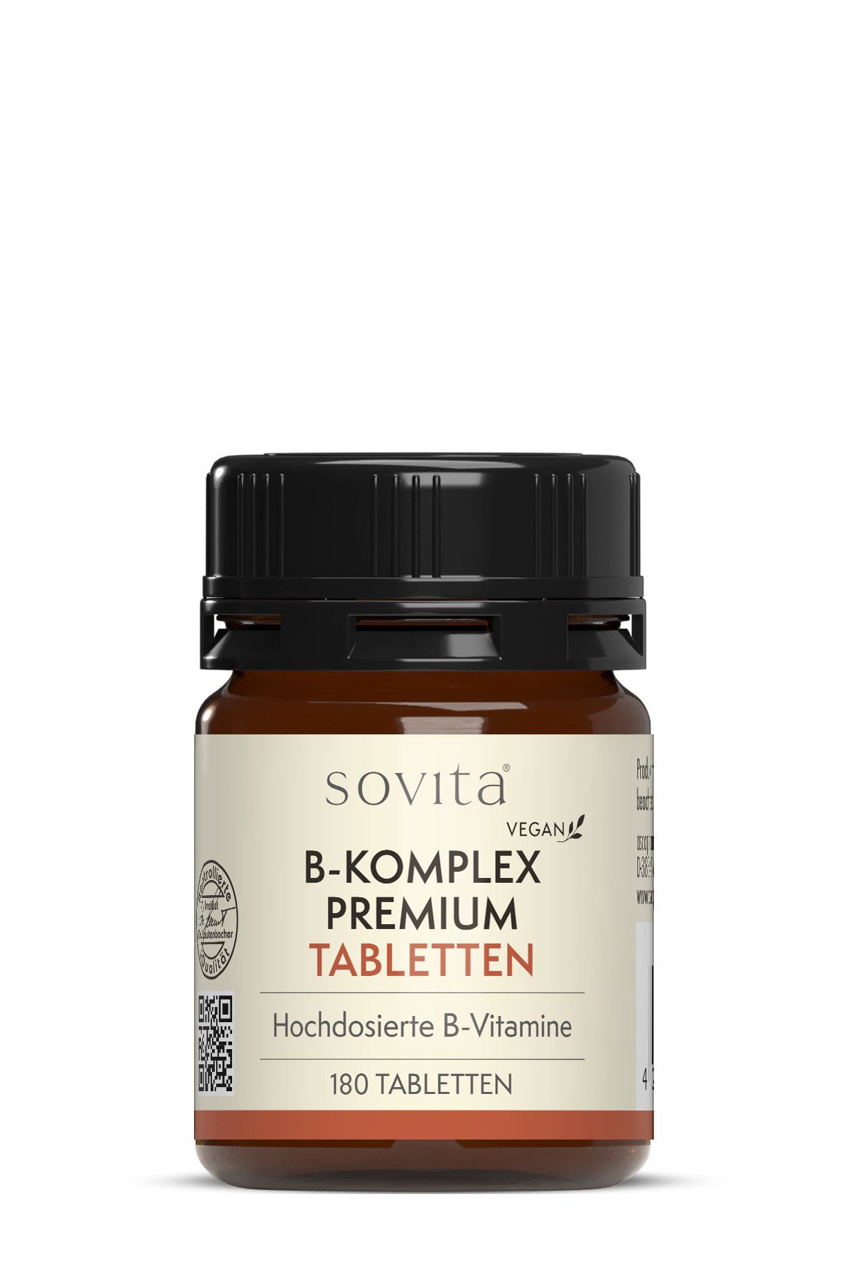 Ascopharm sovita Vitamin B-Komplex Premium, 180 vegane Tabletten hochdosiert 1, 1 er