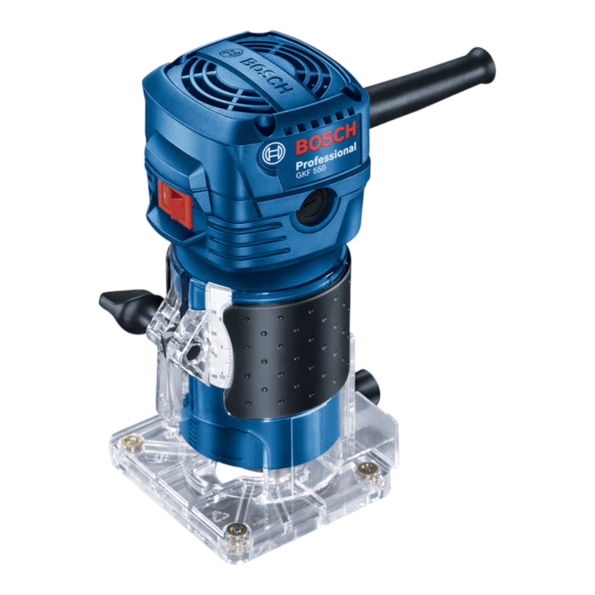 Bosch Professional Oberfräse Bosch GKF 550 Professional Kantenfräse 550 Watt 6 mm (06016A0020)