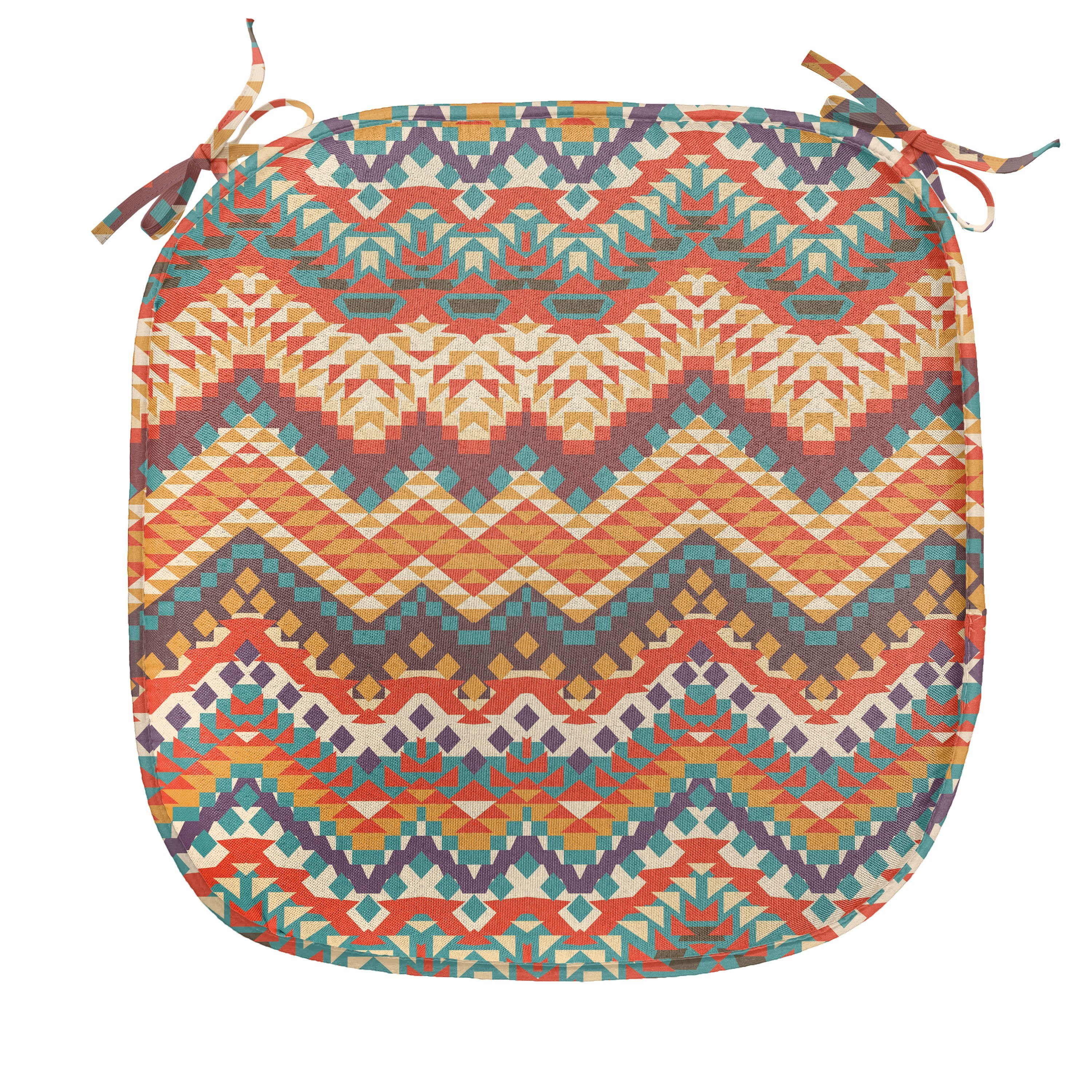 Stuhlkissen Dekoratives wasserfestes Kissen mit Riemen für Küchensitze