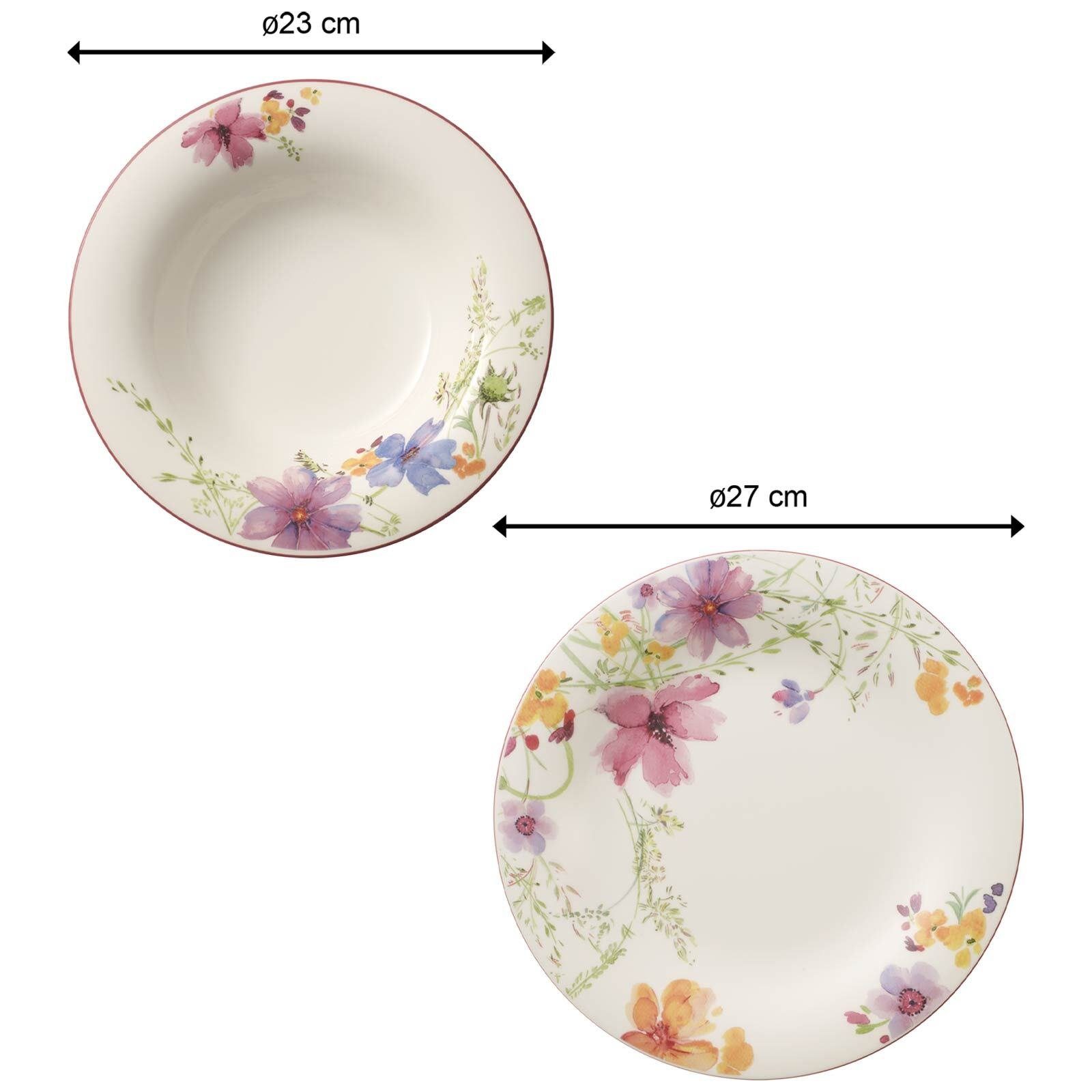 Villeroy & Boch Tafelservice Mariefleur Basic Tafel-Set 12er Set (12-tlg), 6 Personen, Porzellan