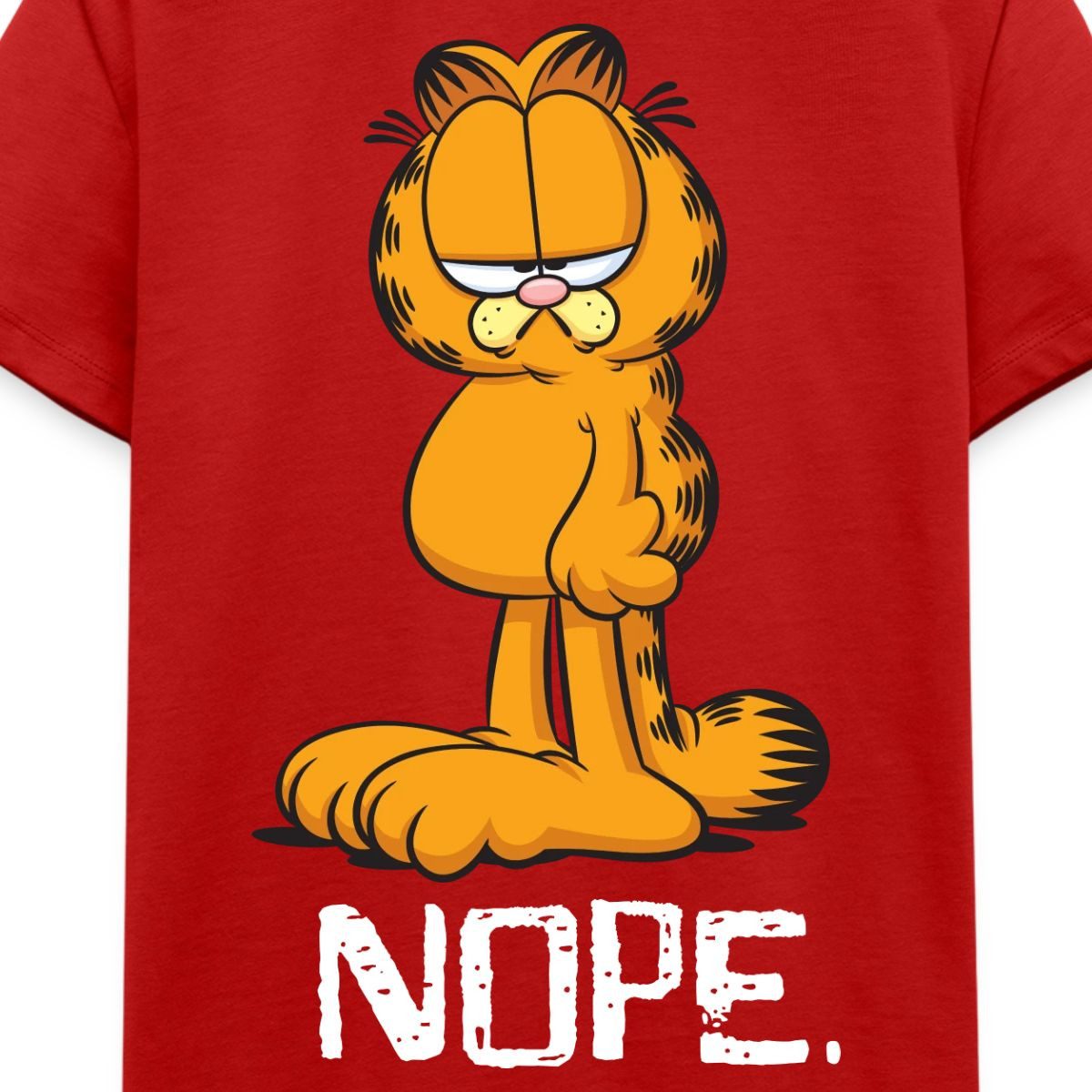 Spreadshirt T-Shirt Garfield Nope Nein Nö Kein Bock Lustig Kinder Premium T-Shirt (1-tlg)