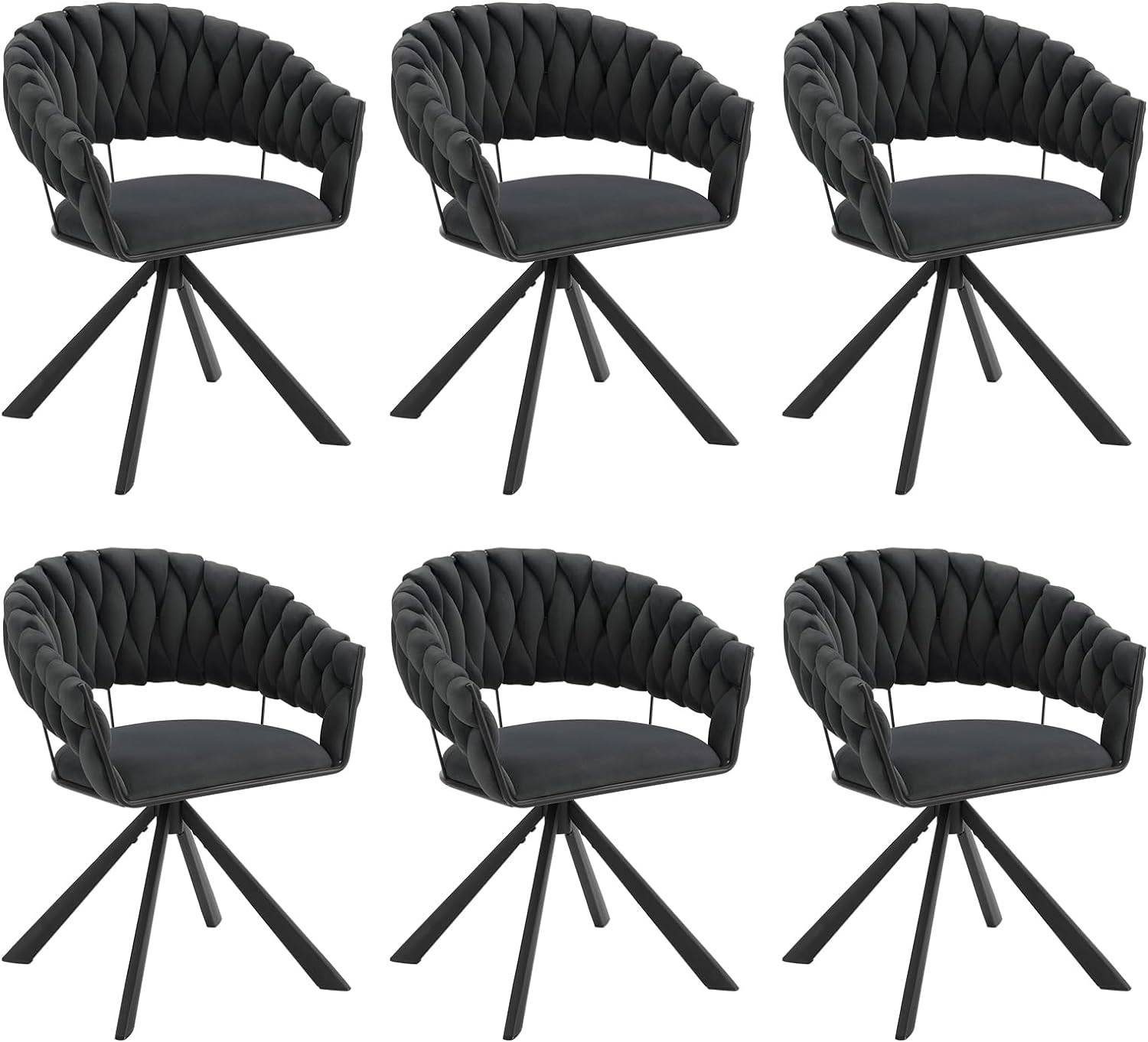 EUGAD Esszimmerstuhl (6 St), drehbar, modern, günstig online kaufen