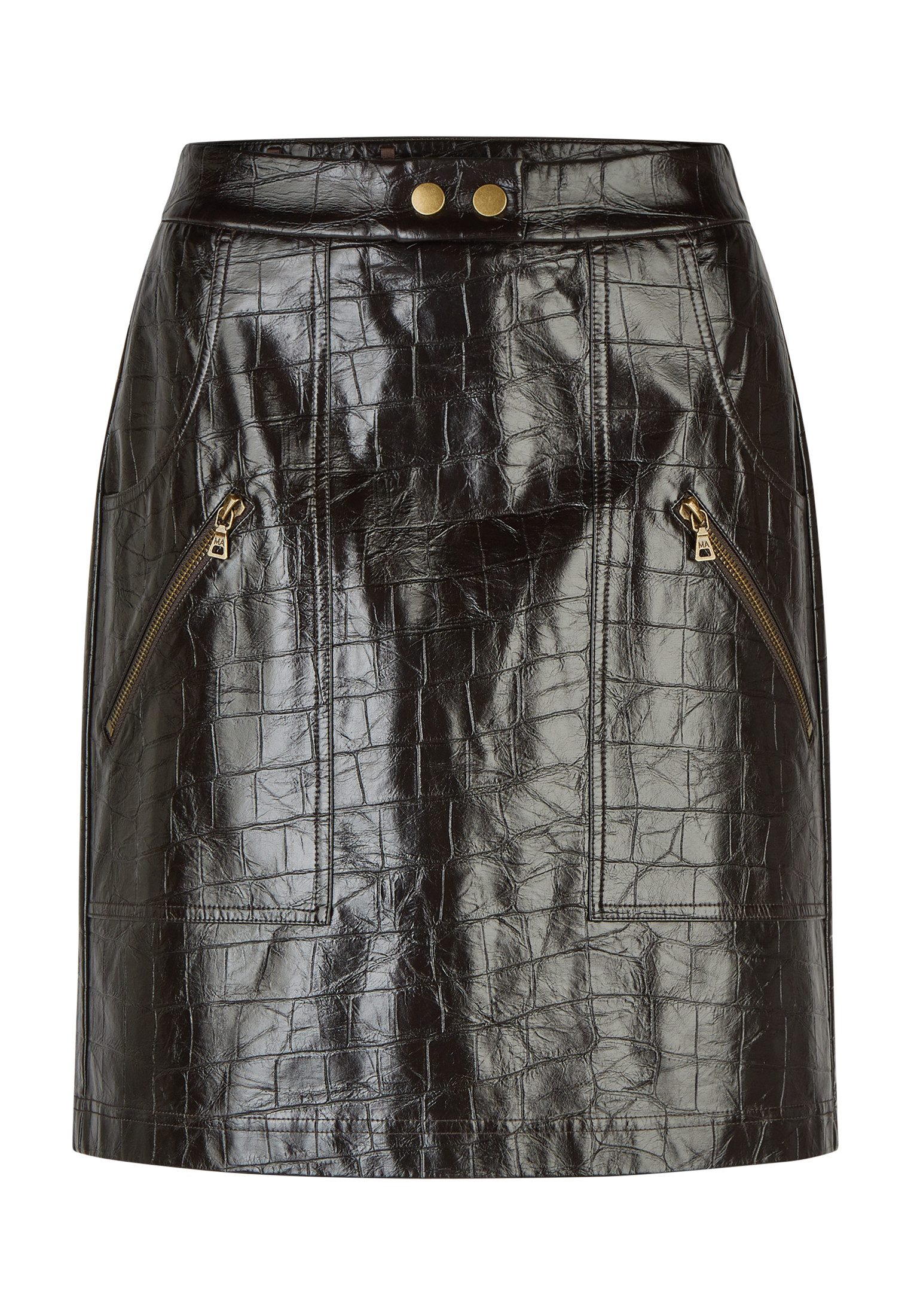MARC AUREL Midirock Rock in Croco-Fake-Leder mit Metal